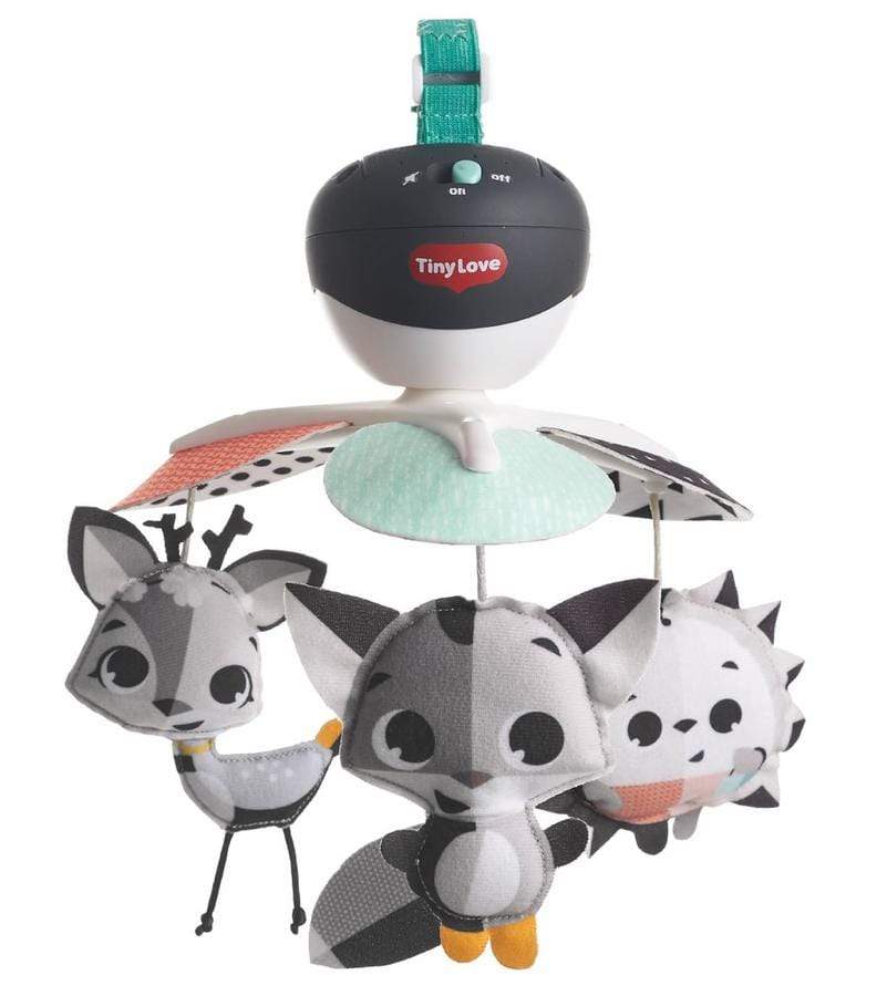 Tiny Love Magical Tales Black & White Take Along Mobile - Baby Crib Stroller Toy for Newborns, High Contrast Visual Stimulation for Infant Development | Perfect for Nursery, Travel & Playtime