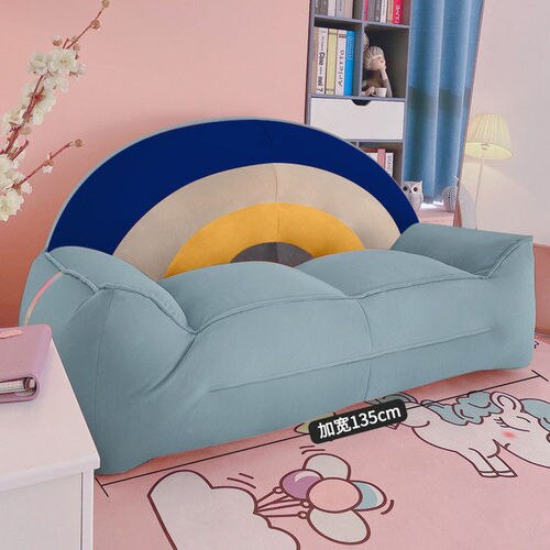 **Rainbow Bean Bag Chair - Designer Recliner Sofa Bed for Adults & Teens - Perfect for Gaming, Lounging, and Small Space Living**