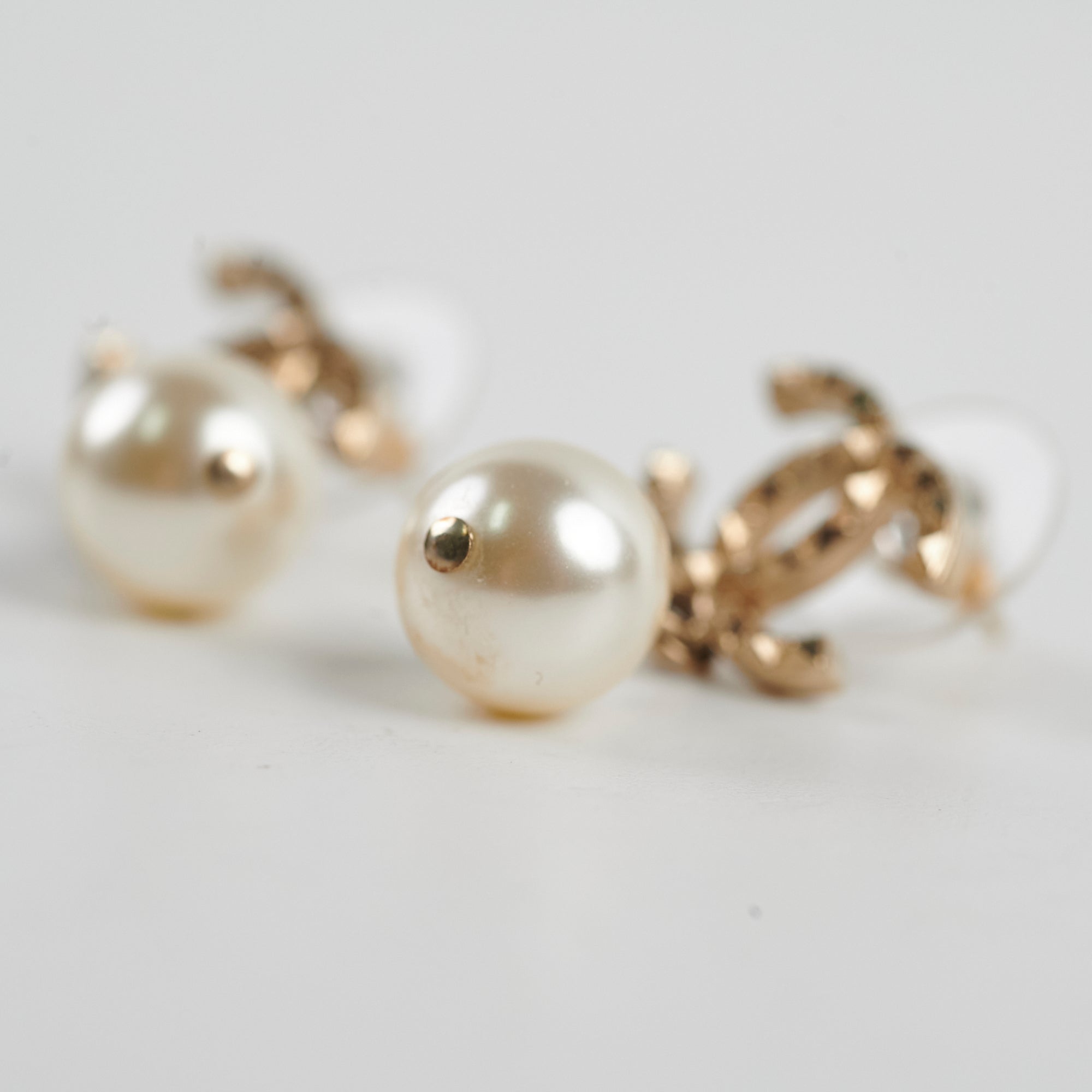 Chanel CC Pearl Drop Earrings for Women - Luxury Designer Jewelry Gift for Birthday, Anniversary & Special Occasions | Elegant Pearl Dangle Earrings for Party, Wedding & Evening Events