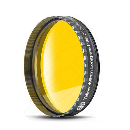 Baader Planetarium 2 Yellow Eyepiece Filter - 495 nm Longpass FCFY 2 for Enhanced Astronomical Viewing and Solar Observation