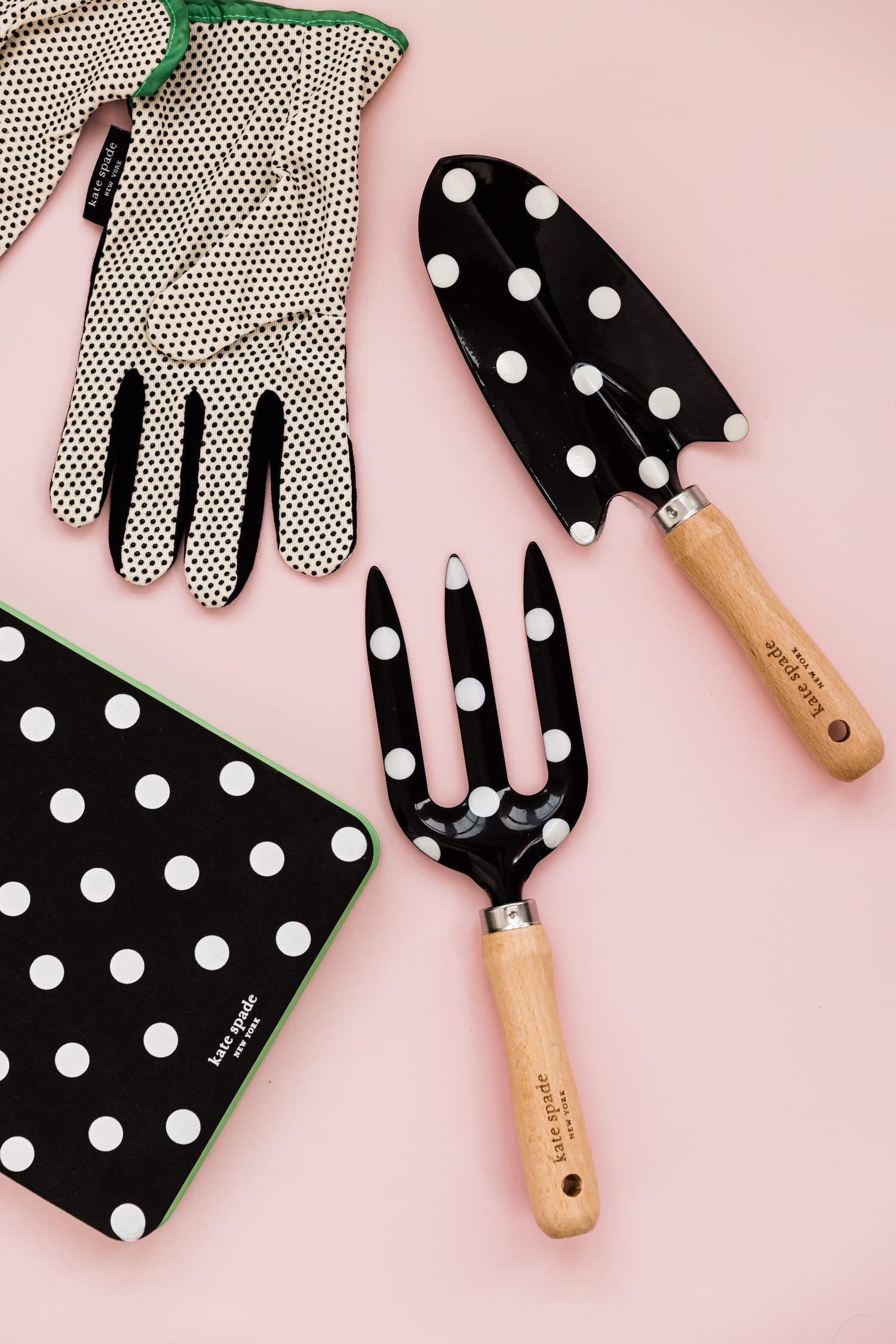 Kate Spade Gardening Tools Set - Hand Rake & Trowel for Home Garden Care