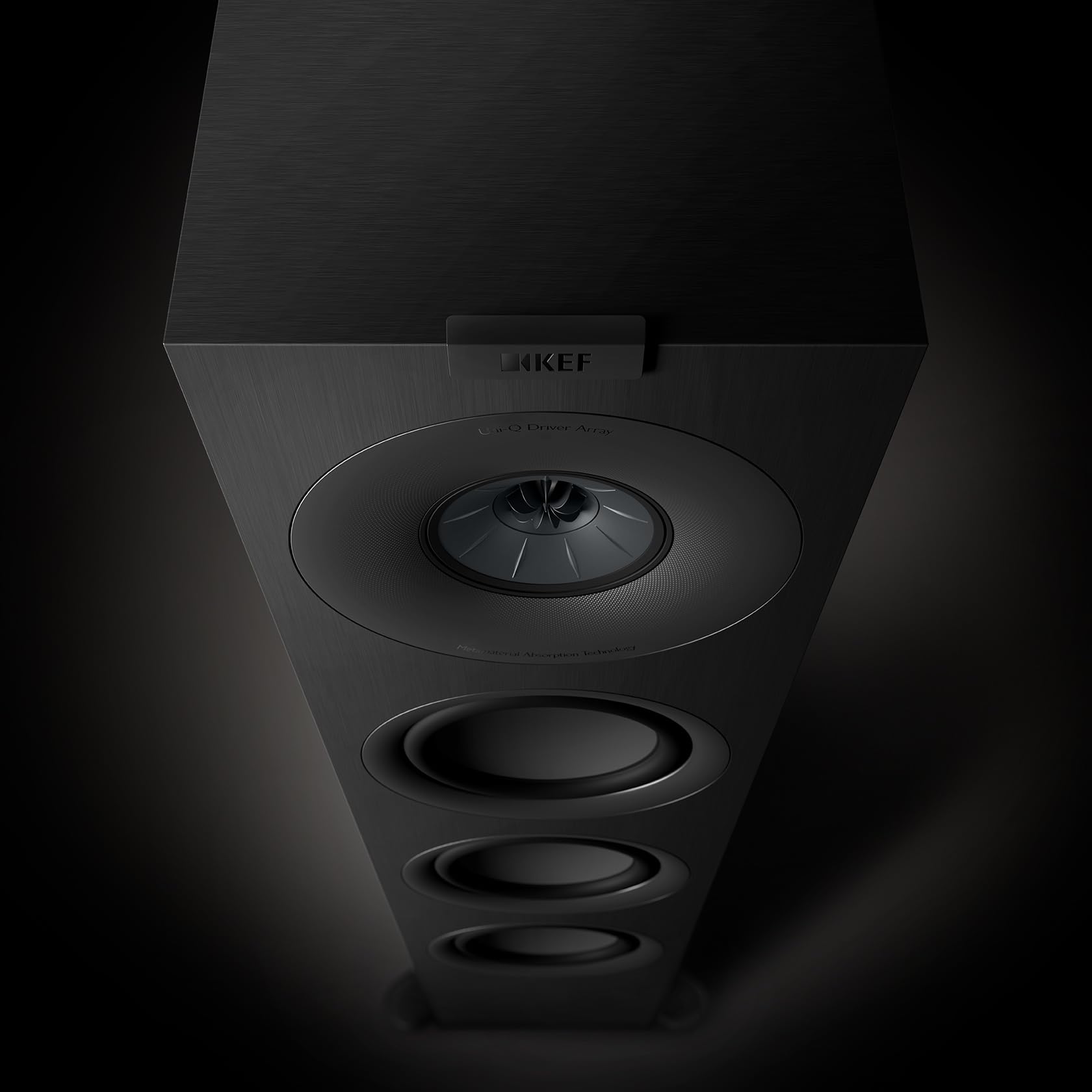 KEF Q11 Meta Floorstanding Speaker - Premium Walnut Finish | High-Fidelity Home Audio for Living Room & Theater | Pair (2 Speakers)