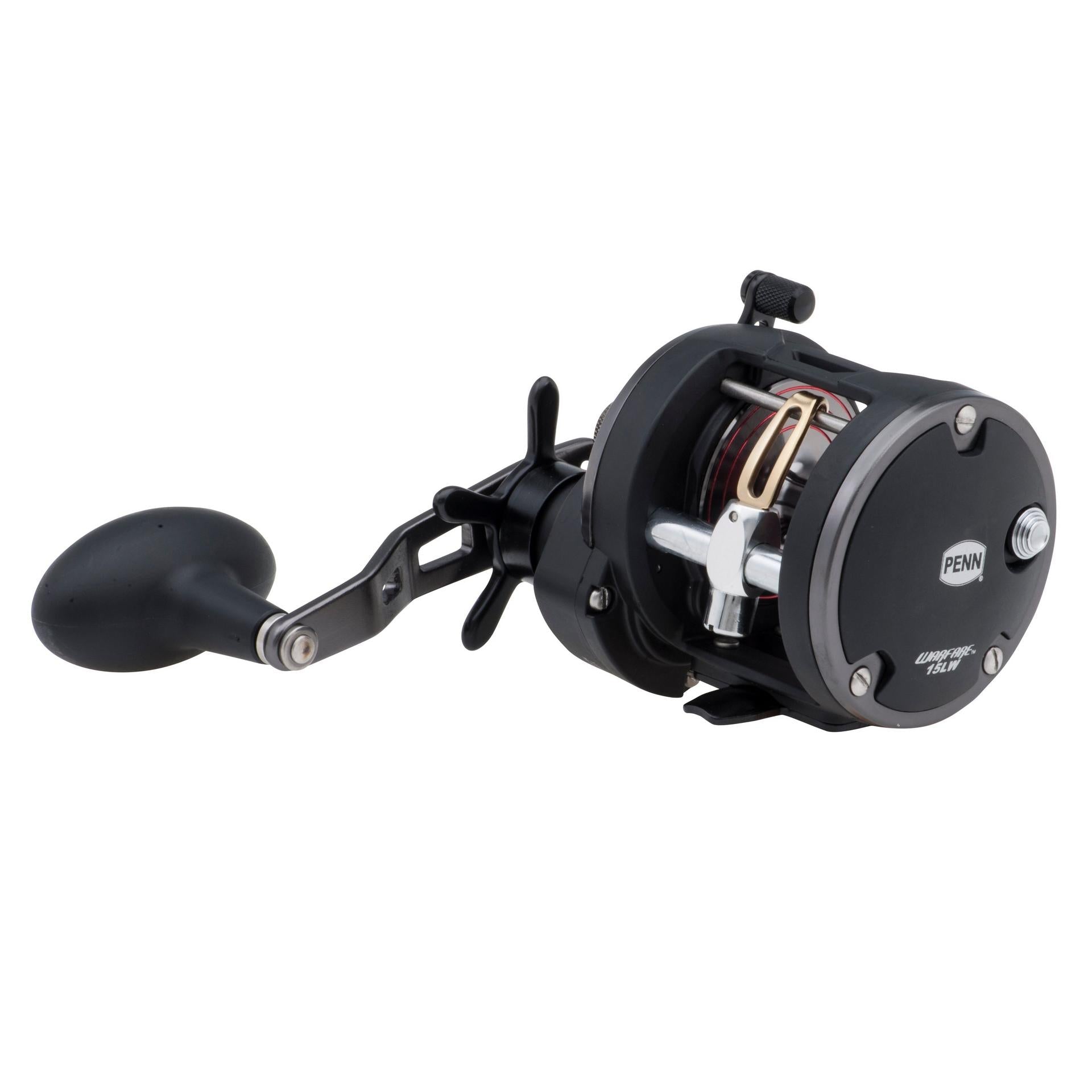 Warfare™ Star Drag Level Wind Conventional Fishing Reel - Saltwater & Freshwater Spinning Reel for Surf Casting, Trolling & Offshore Fishing