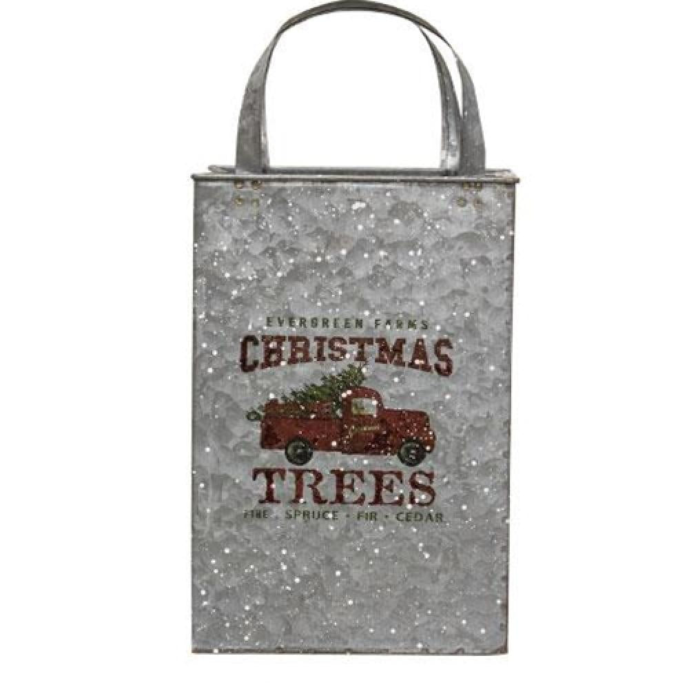 2-Pack Christmas Tree Shaped Metal Storage Bins - Holiday Decor Organizer for Ornaments, Gifts & Home Decor - Perfect for Christmas Party, Living Room & Bedroom Storage