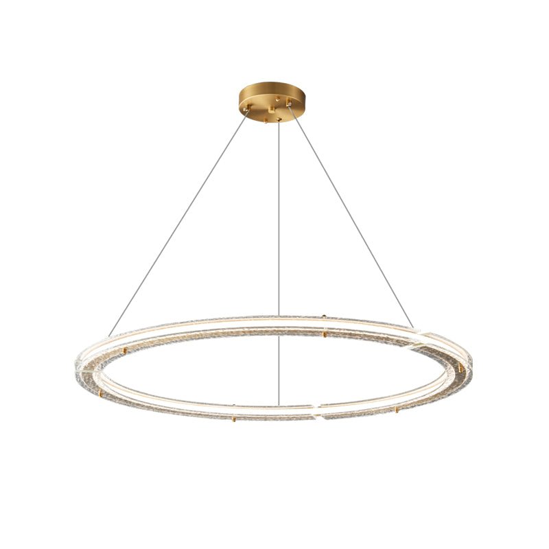 Celestial Rings Chandelier - Elegant Crystal Ceiling Light Fixture for Dining Room, Bedroom & Living Room Decor | Modern Home Lighting for Weddings & Special Events