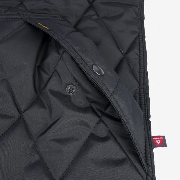 Iron Heart IHJ-127-BLK Primaloft Gold Quilted Rider's Jacket - Warm Winter Motorcycle Jacket for Men, Waterproof & Windproof Biker Outerwear for Riding, Travel & Outdoor Activities