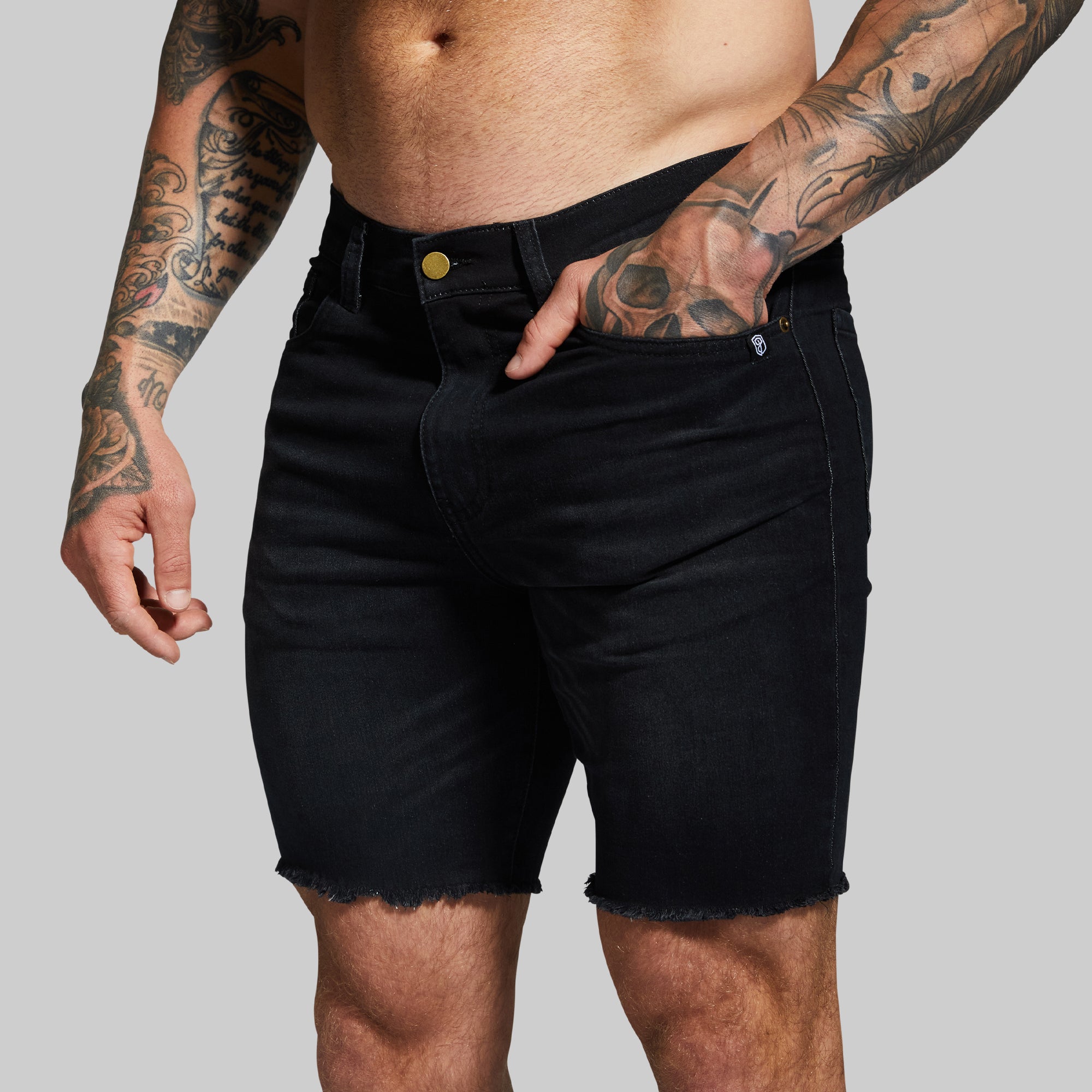 Stretchy Denim Jorts for Women - High Waist Black Jean Shorts with Flex Comfort | Perfect for Summer Outfits, Beach Vacations & Casual Wear