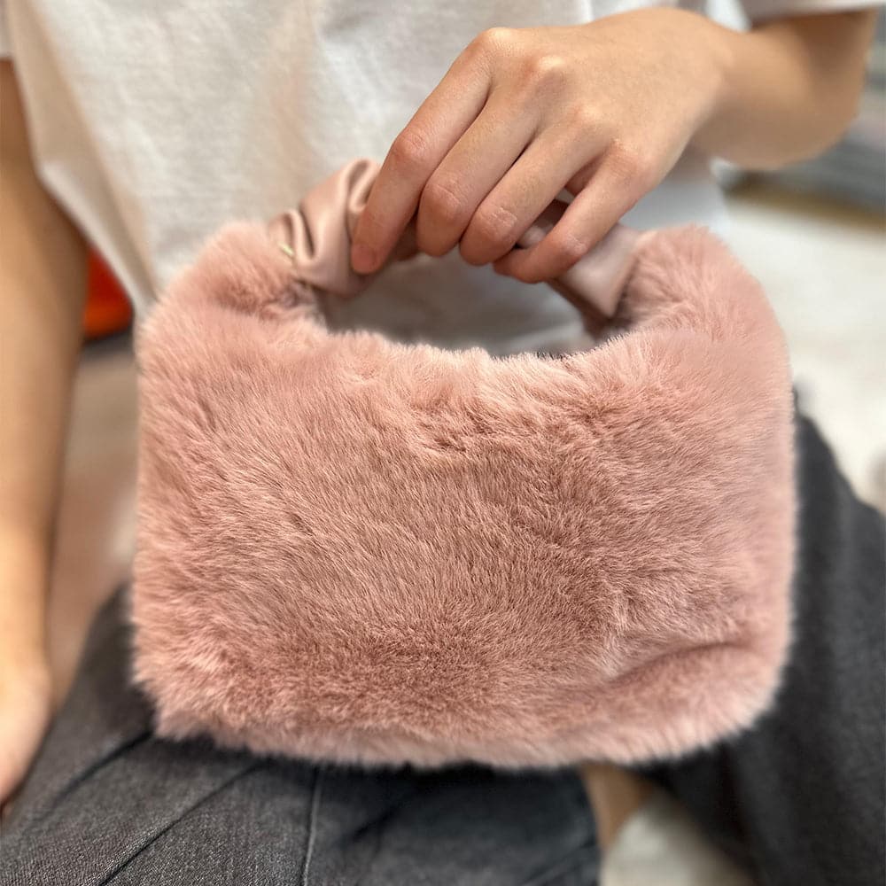 Stylish AG Collective Fluffy Women's Handbag - Trendy Soft Faux Fur Shoulder Bag for Women | Perfect for Parties, Date Nights & Winter Fashion Accessories