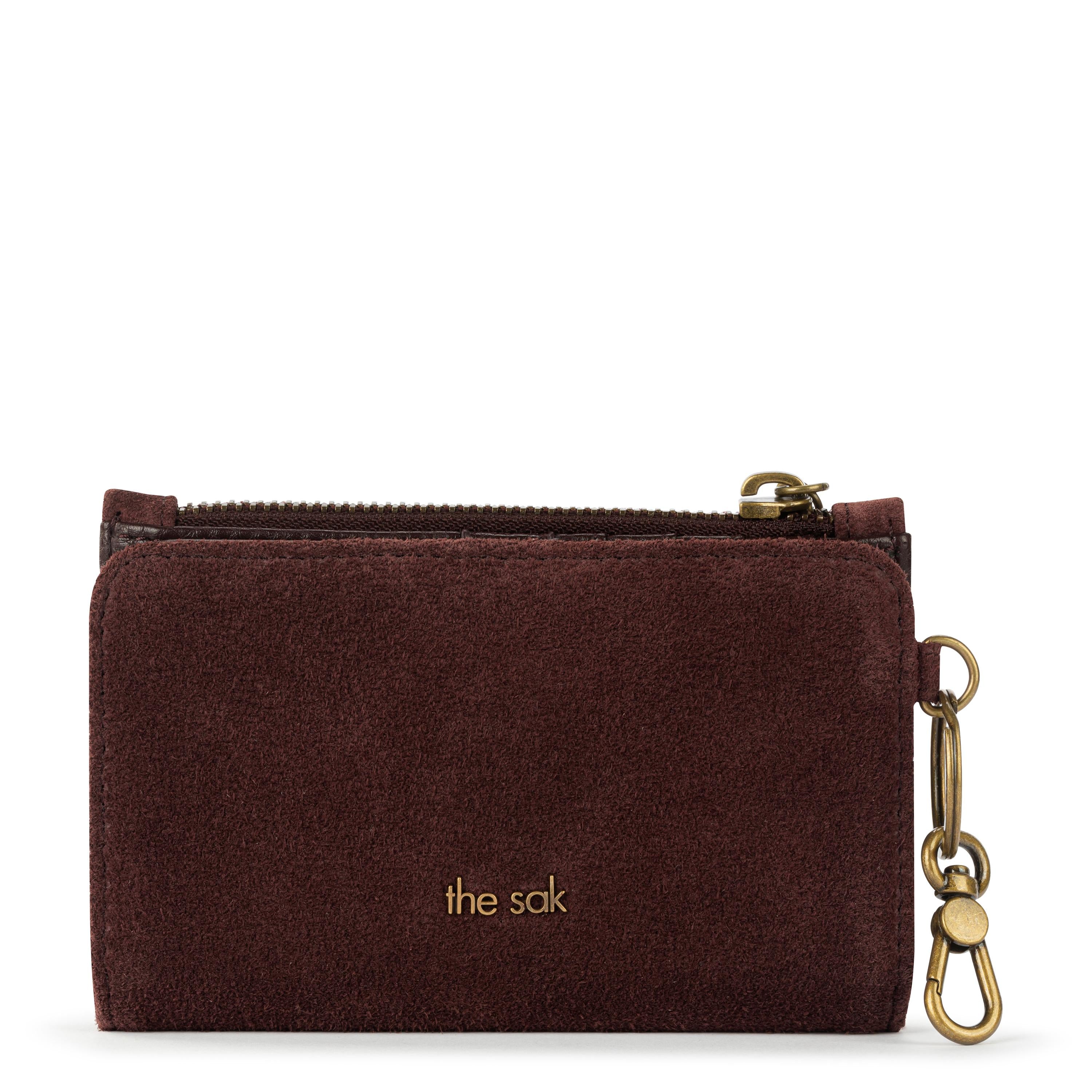 Encino Essential Genuine Leather Wallet for Men - Slim RFID Blocking Bifold Wallet with Mahogany Suede - Perfect for Everyday Carry, Travel & Business