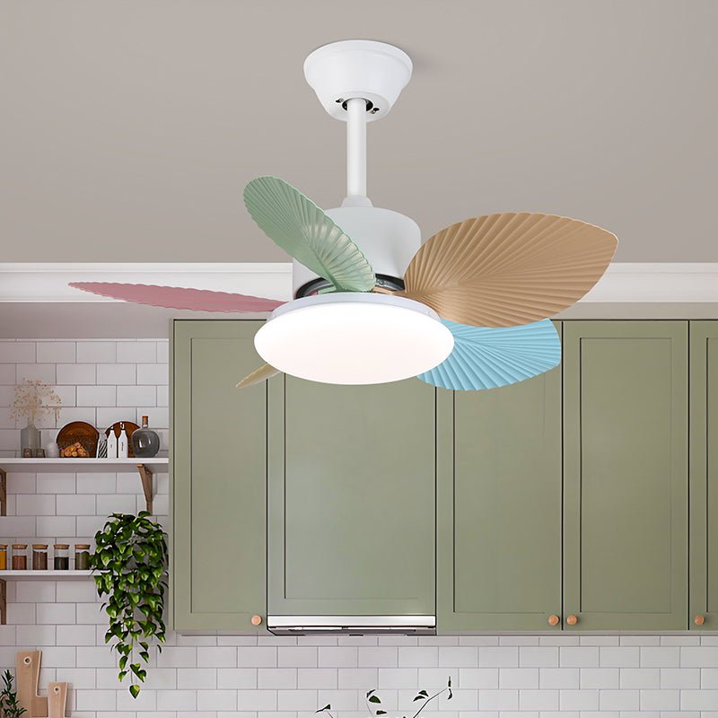 Candy Breeze Ceiling Fan with Light Kit - 52 Inch Modern Flush Mount Fan for Bedroom, Living Room & Office - Energy Efficient Quiet DC Motor, Remote Control, 3 Speeds - Perfect for Home Cooling and Air Circulation