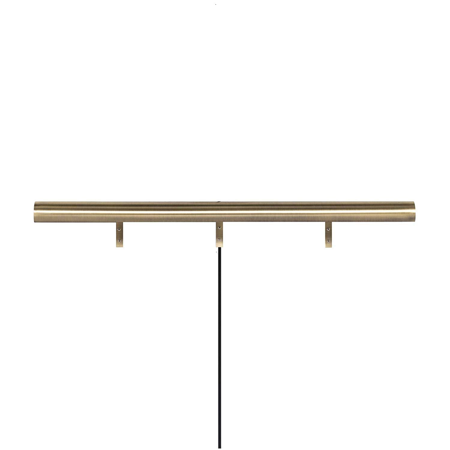 Upgradelights 36 Inch Adjustable Plug-in Picture Light in Antique Brass - Perfect for Artwork, Gallery Walls & Home Decor Lighting
