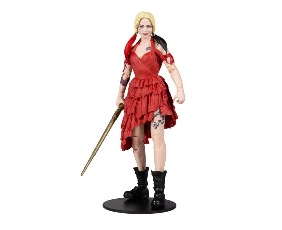 DC Multiverse The Suicide Squad Movie Harley Quinn Action Figure - 7-Inch Collectible Toy with Accessories - Perfect for Fans, Collectors, and Cosplay Scenes