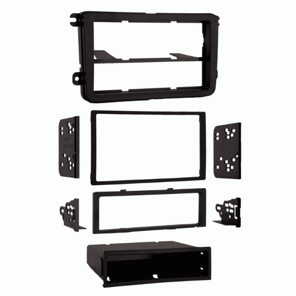 Metra 99-9011 DIN & Double DIN Radio Dash Kit for 2005-2019 Volkswagen Cars - Perfect for Aftermarket Stereo Installation & Car Audio Upgrade
