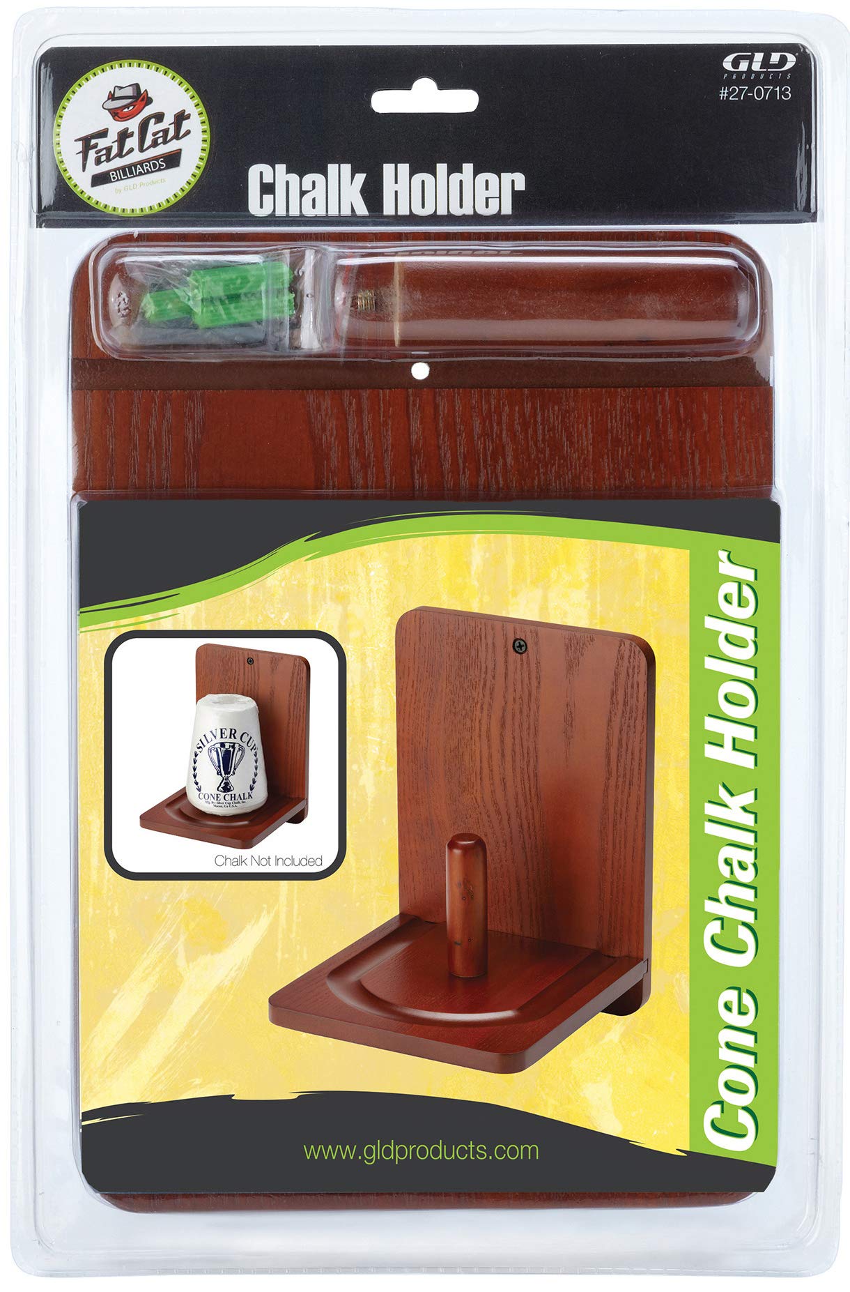 Premium Wall Mounted Wooden Chalk Holder for Pool & Billiards - Mahogany Finish | Durable & Stylish Accessory for Game Rooms, Bars & Man Caves
