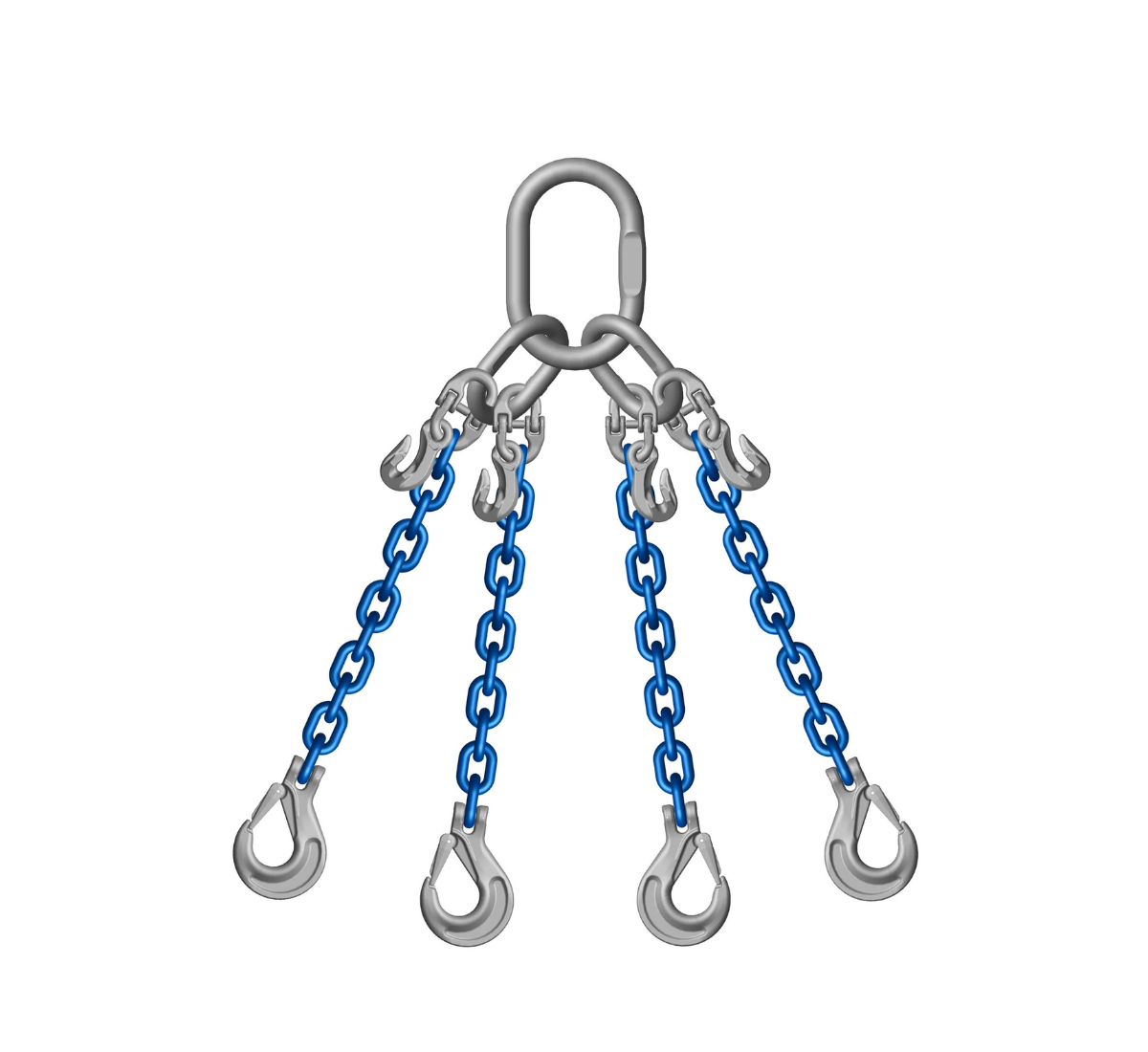 32mm Grade 10 4-Leg Chain Sling - 85 Ton Capacity - Heavy Duty Lifting Equipment for Construction, Rigging & Industrial Applications