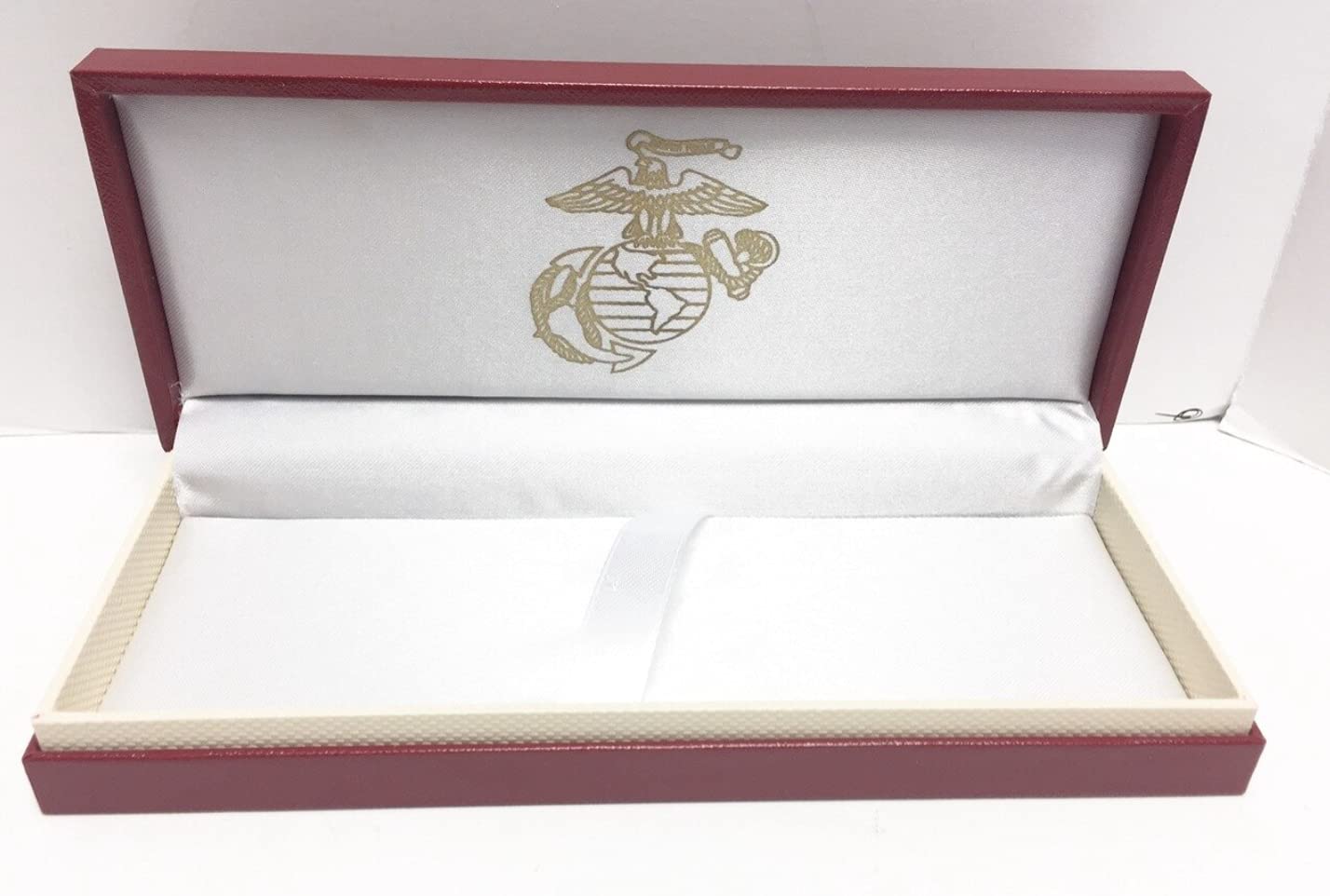 Marine Corps Ink Pen Display Box - Premium Red Gift Box for Collectible Pens | Perfect for Military Gifts, Office Decor & Pen Enthusiasts