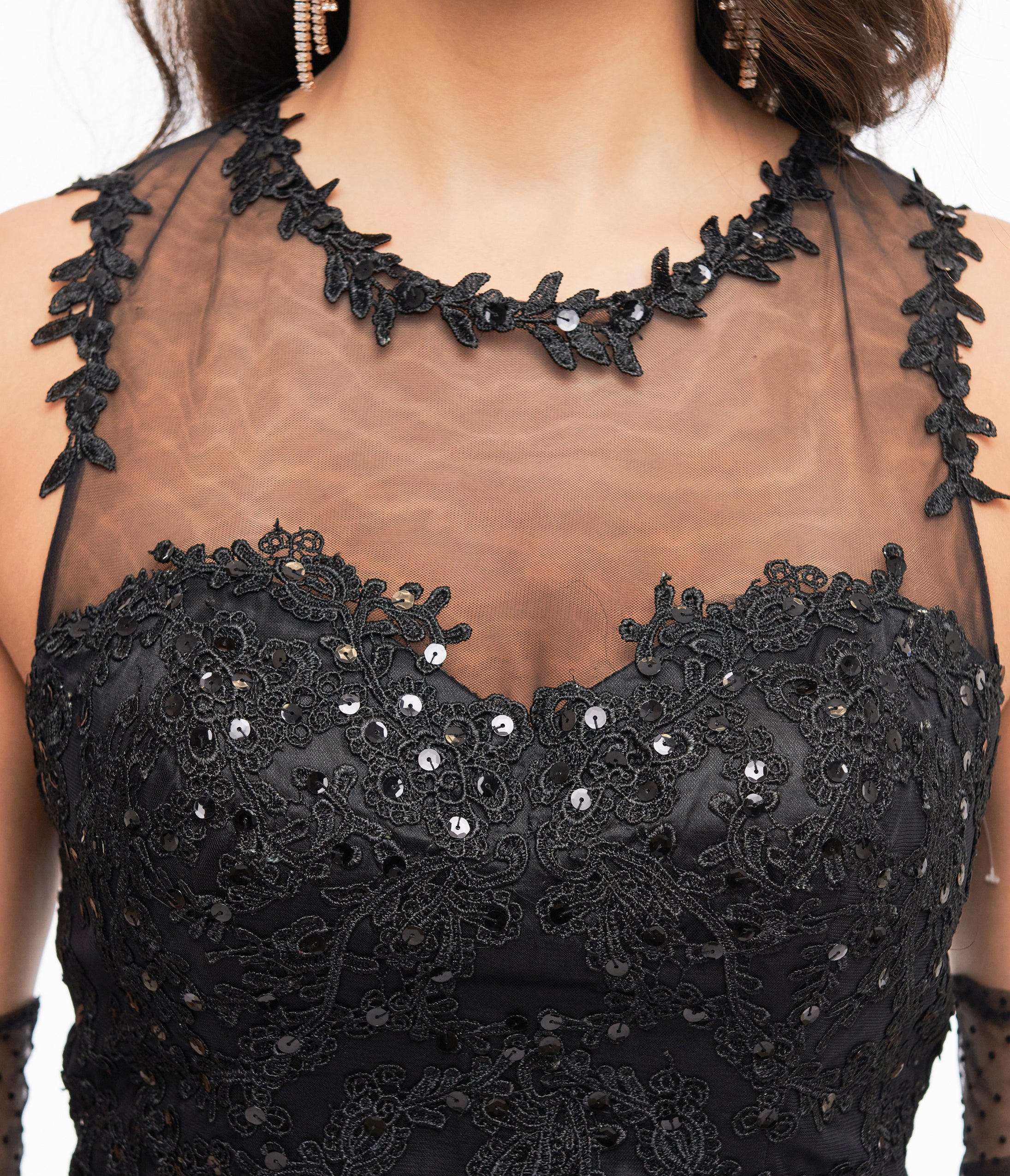 Vintage 1950s Black Lace & Tulle Riviera Dress - Retro Cocktail Party Dress for Women, Perfect for Evening Events, Weddings & Special Occasions