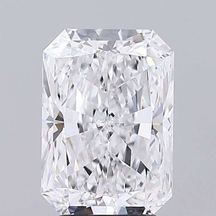3.55 Carat D Color VVS2 Clarity Radiant Cut Lab-Grown Diamond for Engagement Rings & Fine Jewelry