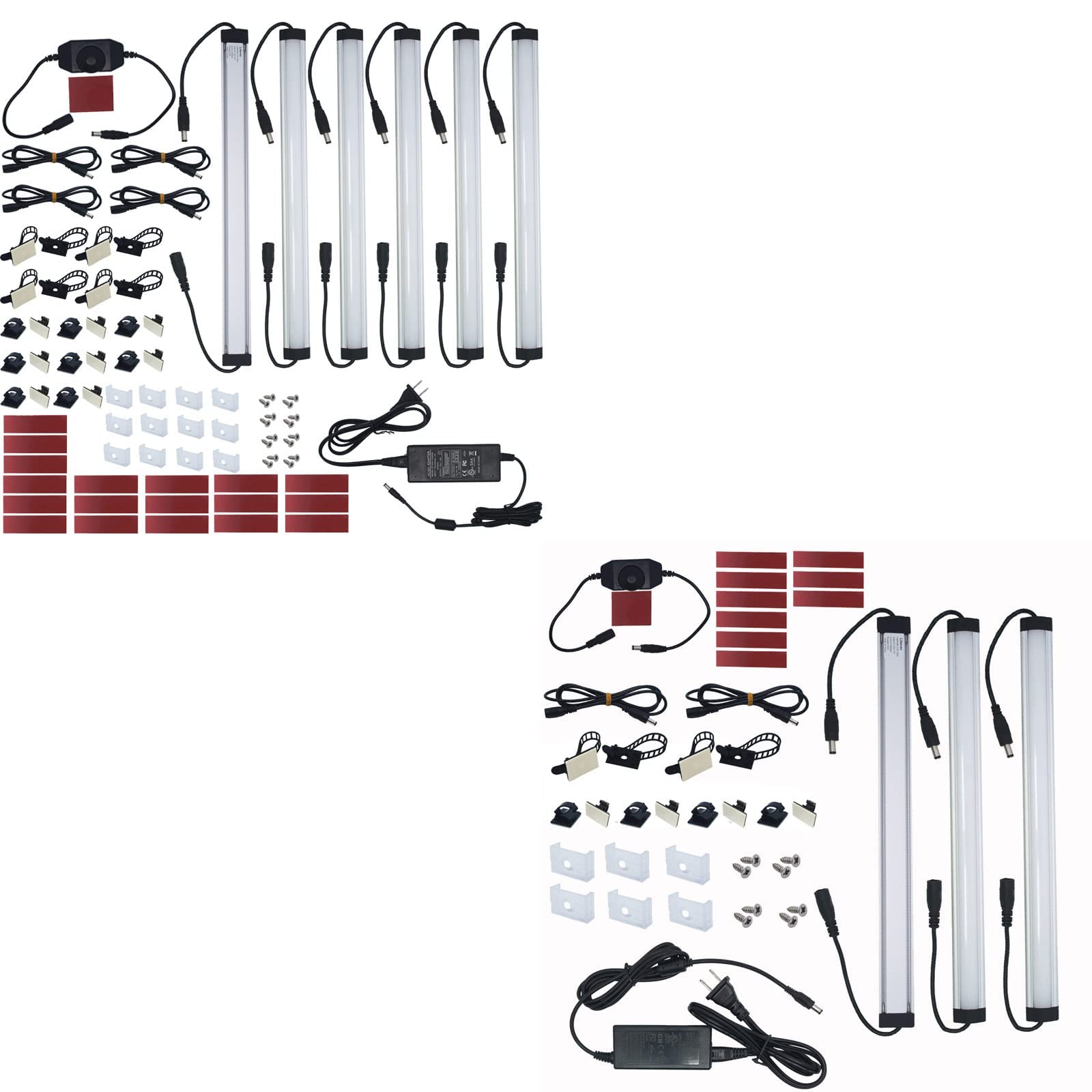 Litever 6-Light & 3-Light Bar Kit - 5000K Daylight LED Lighting for Home, Office & Commercial Spaces