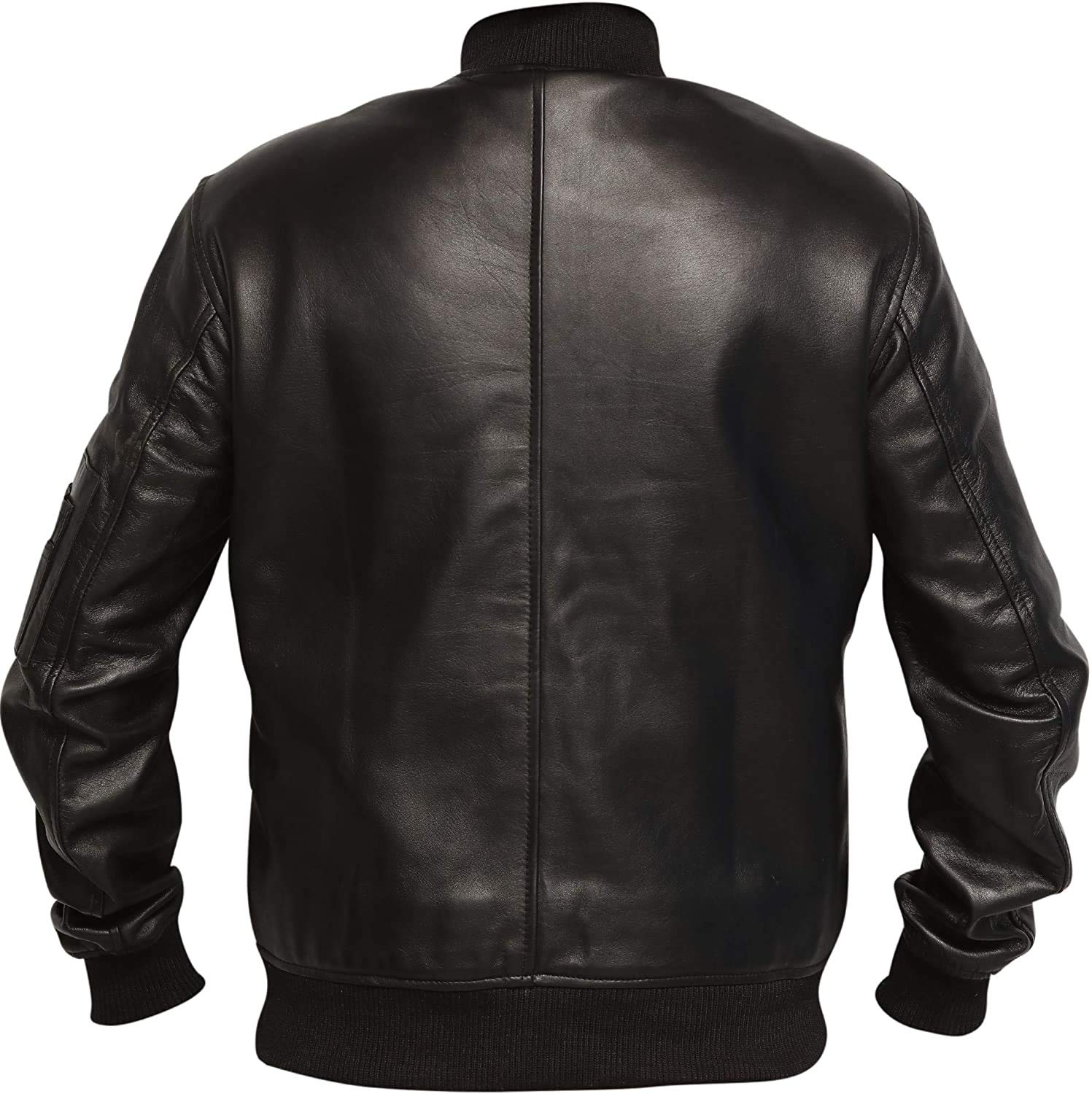 Premium RSH LeatherCraft Genuine Sheepskin MA1 Aviator Flight Jacket - Classic American Bomber Style for Men & Women | Perfect for Winter, Motorcycle Riding & Outdoor Adventures