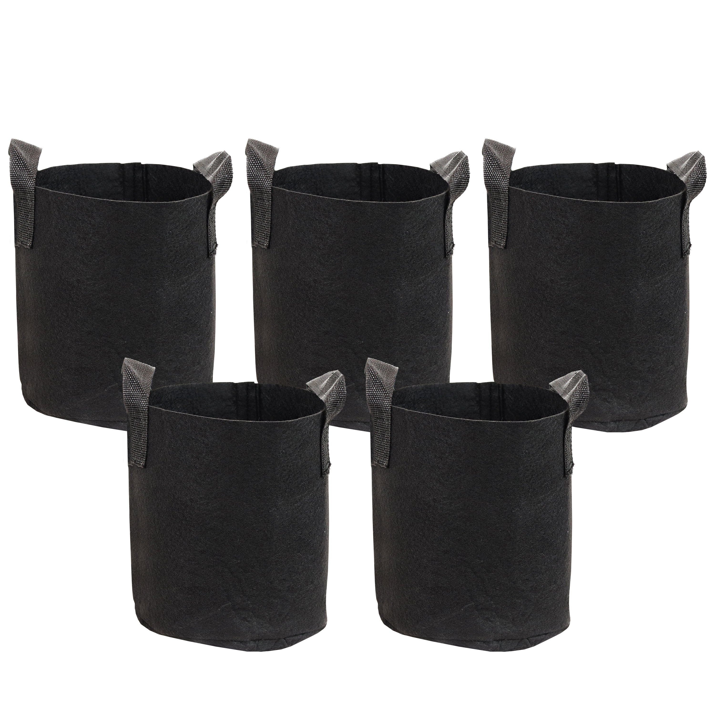 Premium Black Garden Grow Bags for Vegetables & Plants - Heavy Duty Fabric Pots with Reinforced Handles - Ideal for Raised Beds, Container Gardening & Urban Farming