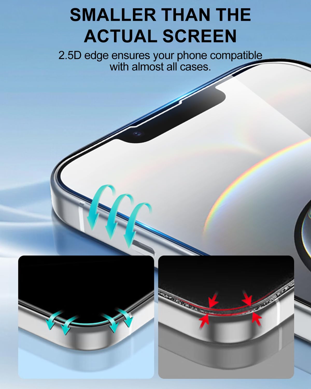 4 Pack Tempered Glass Screen Protector for iPhone 16e 2025 & iPhone 14/13/13 Pro (6.1 Inch) - HD Clear, Case Friendly with Installation Alignment Frame - Perfect for Daily Protection and Scratch Prevention
