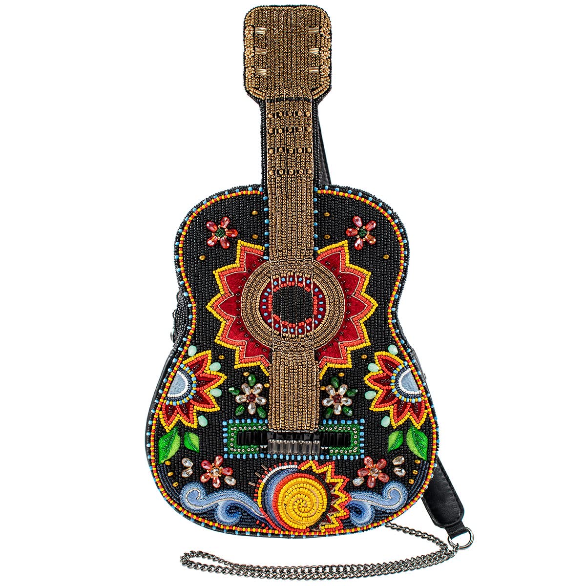Mary Frances Guitar Festival Crossbody Handbag - Stylish Multi-Color Shoulder Bag for Women, Perfect for Concerts, Music Festivals & Daily Use