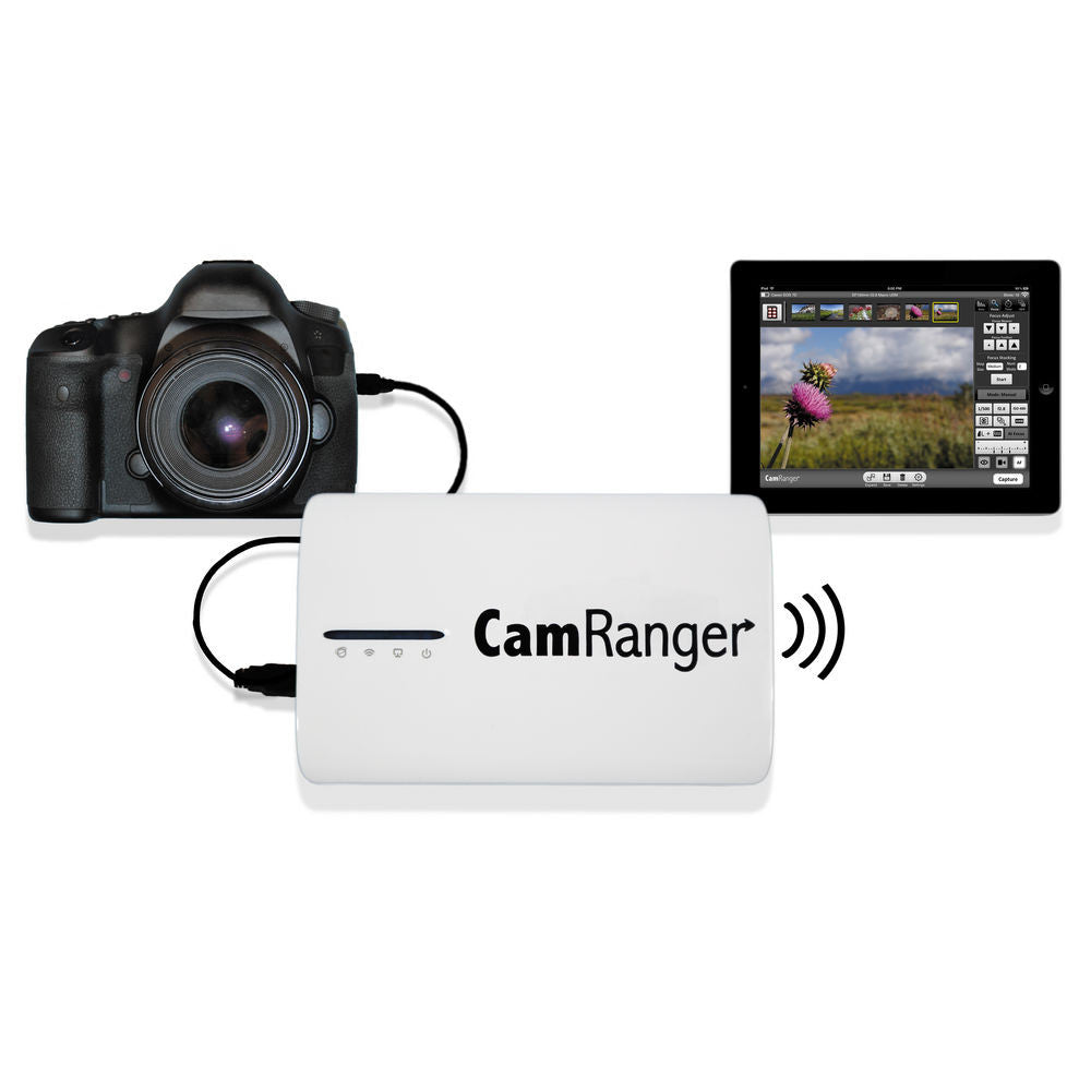 CamRanger Wireless DSLR Camera Transmitter - Remote Control & Live View for Canon, Nikon, Sony DSLRs - Perfect for Studio Photography, Wildlife & Travel Shooting
