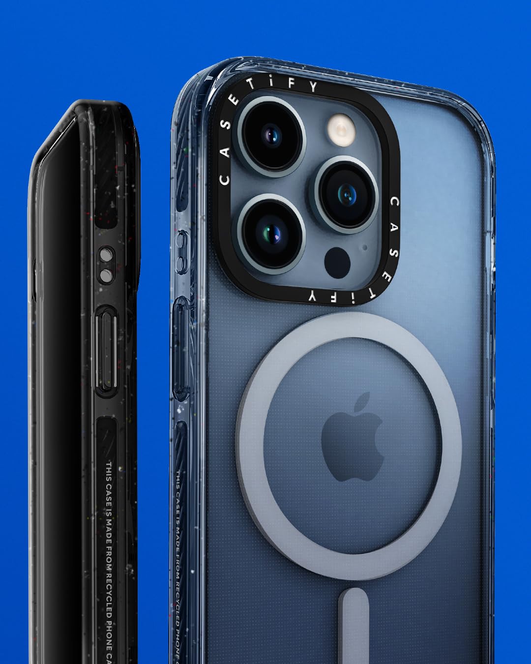 CASETiFY Impact Case for iPhone 15 Pro - 4X Military Grade Drop Protection (8.2ft Tested) - Flower Print Design - Spring Botanics Collection - Matte Black - Durable Phone Cover for Outdoor Activities & Daily Use