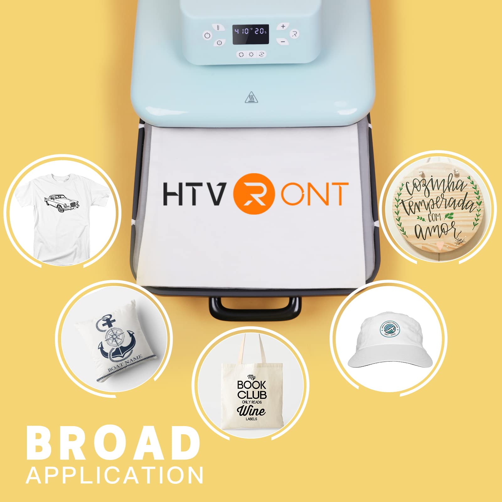 HTVRONT 15x15 Auto Heat Press Machine for T-Shirts - Fast Heating & Even Heat Distribution - Perfect for HTV, Sublimation & Heat Transfer Projects - Ideal for DIY Crafts, Custom Apparel & Small Business Printing