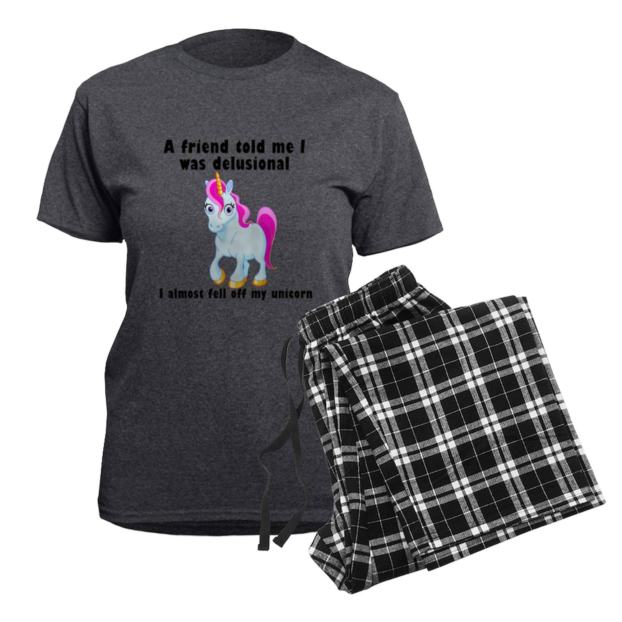 Unicorn Women's Charcoal Pajama Set - Soft & Comfortable Sleepwear for Women | Perfect for Cozy Nights, Sleepovers & Relaxing at Home
