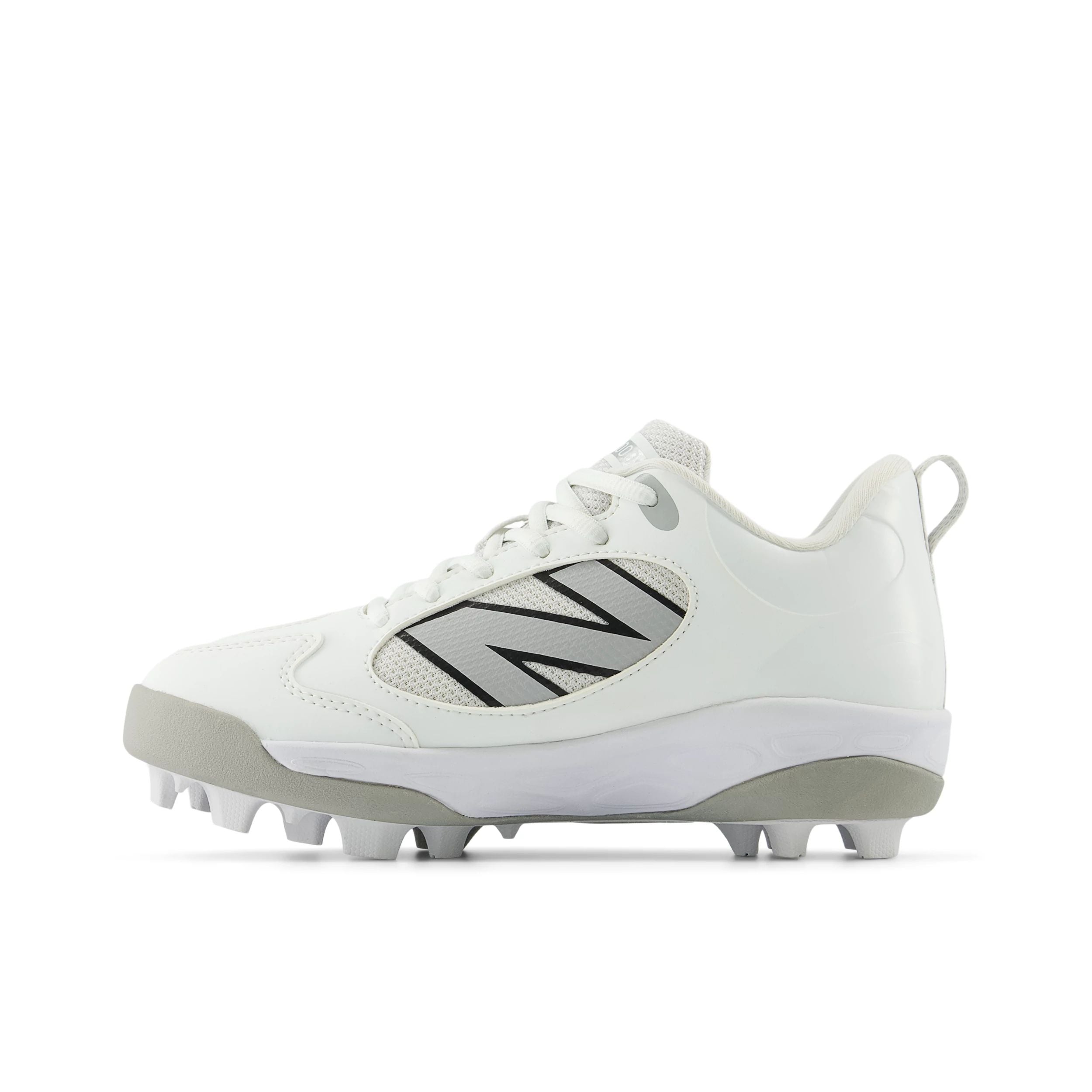 New Balance 3000v7 White Youth Baseball Cleats - Lightweight Molded Cleats for Kids & Youth - Perfect for Baseball, Softball & Field Sports