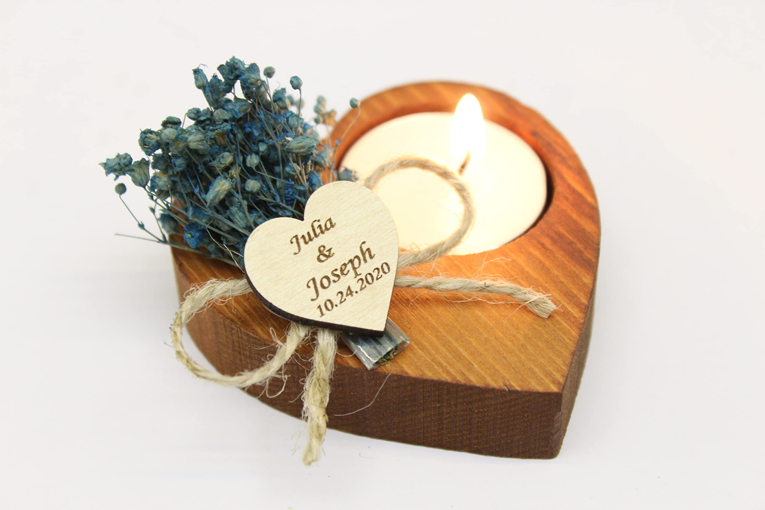 50 Pcs Heart Shaped Tealight Candle Holders Bulk - Romantic Wedding Guest Favors, Funeral Memorial Gifts, Bridal Shower Party Decorations - Perfect for Candlelight Dinners, Anniversary Celebrations & Home Decor