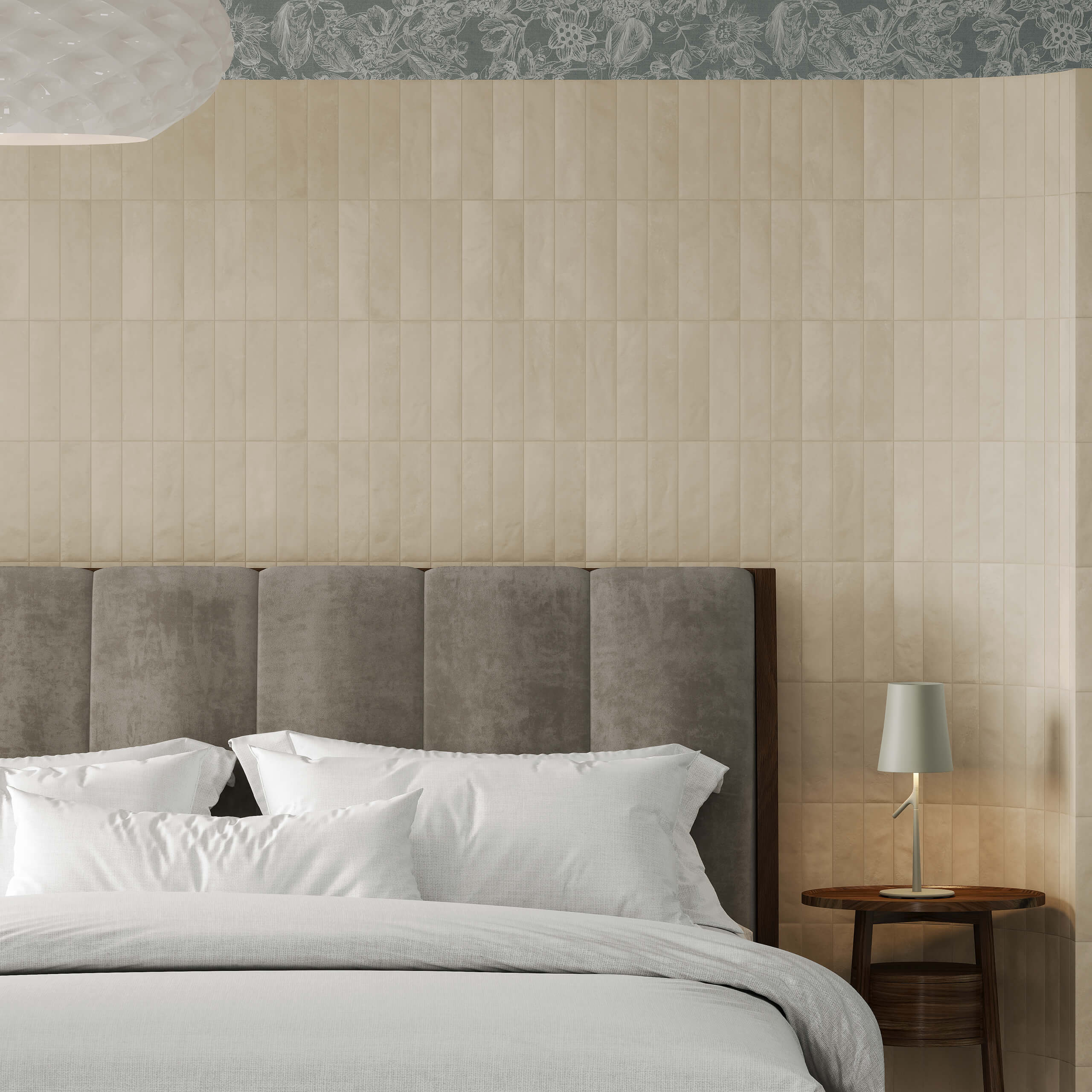 Premium Miniature Ceramic Tile 60x240mm Matt Cashmere Beige - Perfect for Bathroom, Kitchen Backsplash & Modern Interior Design