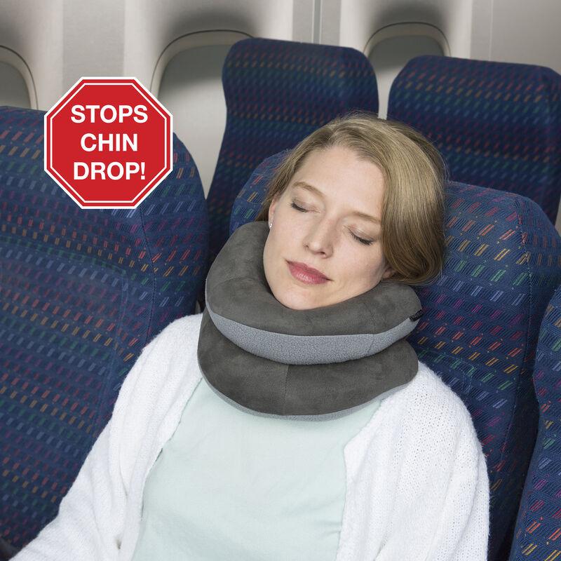 Travelon Deluxe Wrap N Rest Travel Pillow - Comfortable Neck Support for Airplane, Car & Train Rides - Perfect for Long Flights & Road Trips