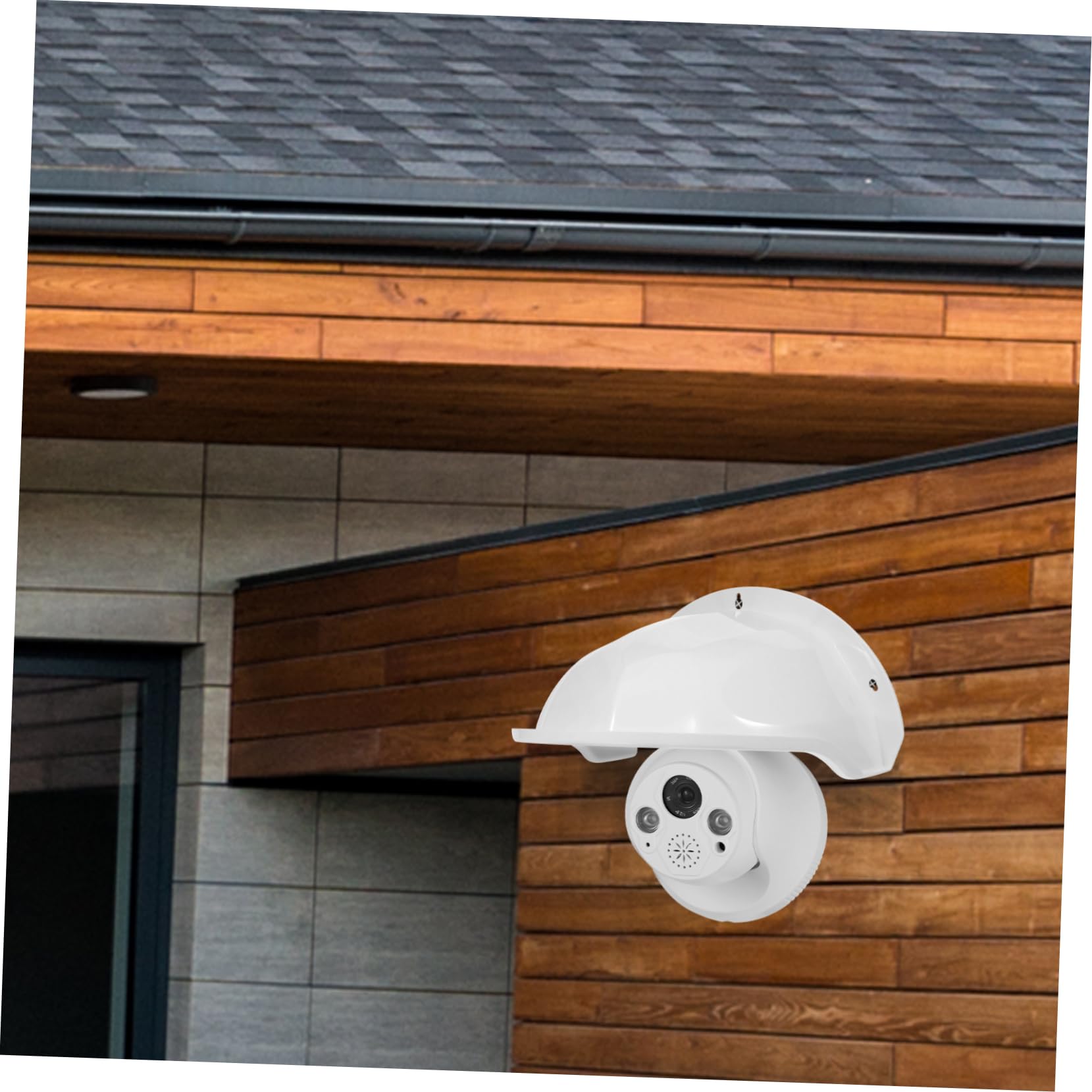 2 Pack Weatherproof Outdoor Camera Cover - Sun Rain Shade Shield for Dome CCTV & Security Cameras | Perfect for Home Surveillance, Backyard Monitoring & Weather Protection