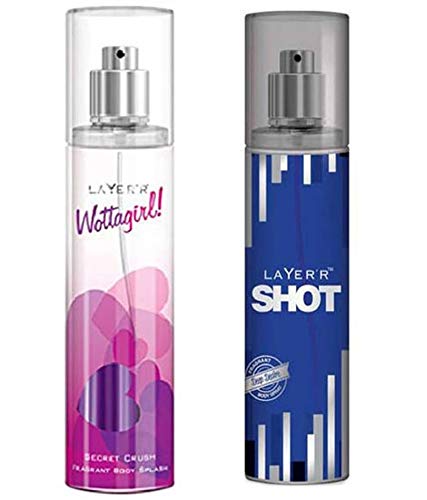 LAYER'R SHOT DEEP DESIRE & WOTTAGIRL SECRET CRUSH Perfume Combo Set - Romantic Date Night & Special Occasion Fragrance Gift for Women