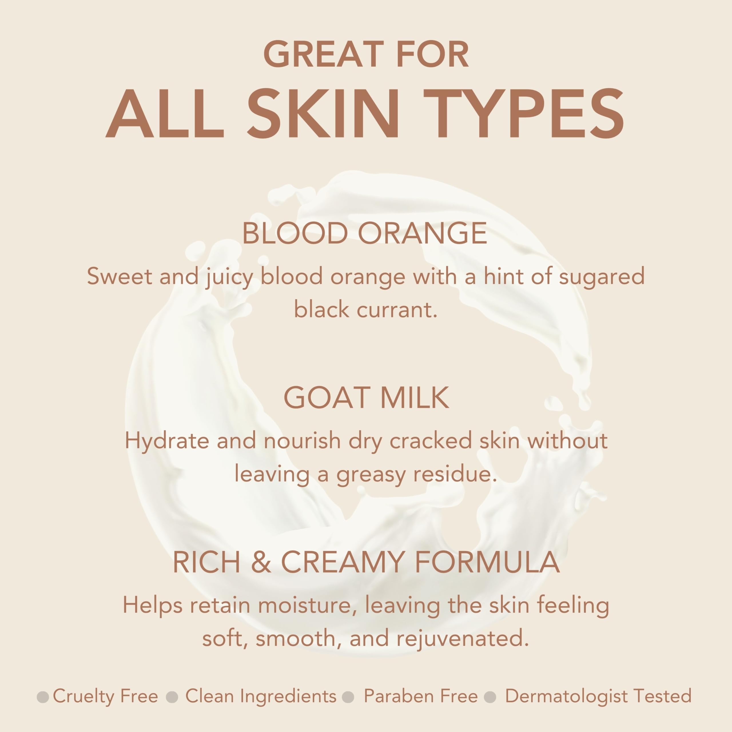 Dionis Goat Milk Skincare Blood Orange Hand & Body Cream 3.3oz - Travel Size Moisturizing Lotion for Dry Skin - Hydrating, Cruelty Free & Paraben Free - Made in USA - Perfect for Travel, Gifts & Daily Skincare Routine