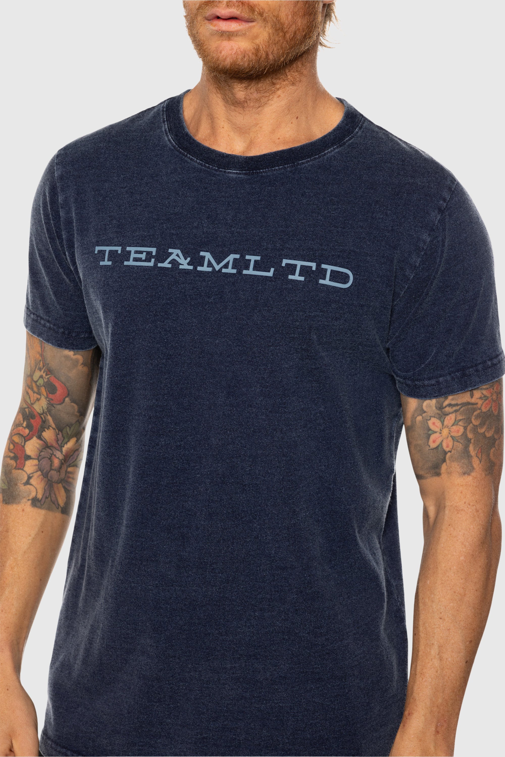 Vintage Navy Subtle Tee - Soft Cotton T-Shirt for Men & Women - Casual Everyday Wear & Layering