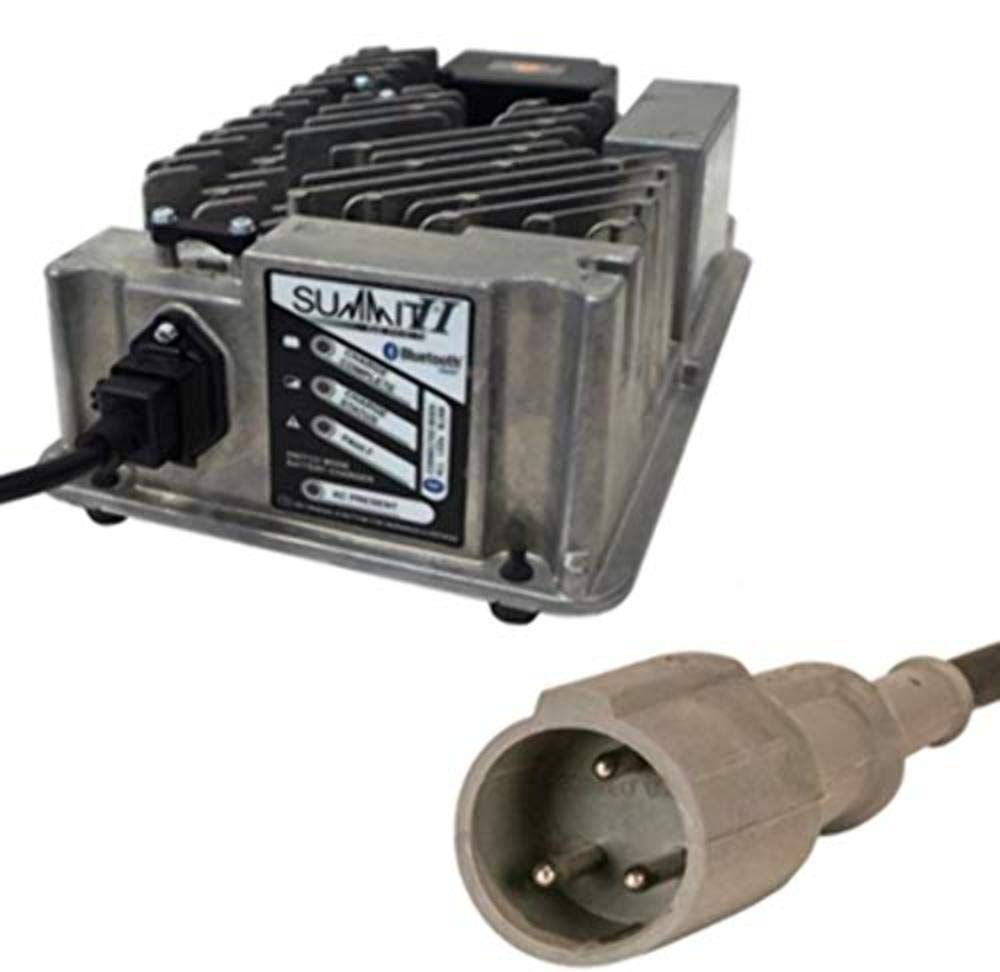 Performance Plus Carts Lester Summit Series II 48V Golf Cart Battery Charger for Club Car | 3-Pin Plug Included | Compatible with Lead-Acid Battery Packs | Perfect for Home, Golf Course & RV Use