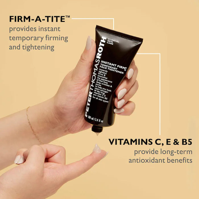 Instant FIRMx® Temporary Face Tightener by Peter Thomas Roth – Anti-Aging Facial Tightening Cream for Wrinkles & Fine Lines | Perfect for Pre-Event Skin Prep & Nighttime Skincare Routine