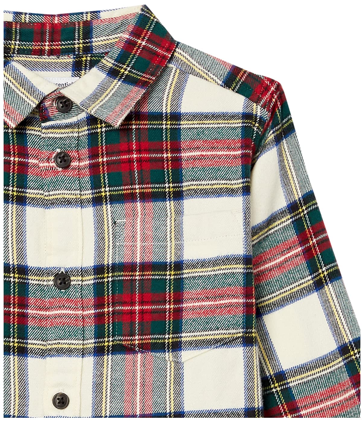 Amazon Essentials Boys & Toddlers' Flannel Button-Down Shirt | Soft Cotton Plaid Shirts for Kids | School, Playdates & Family Photos
