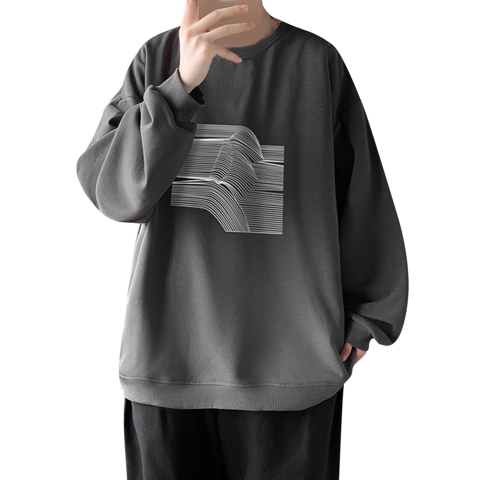 Men's Long Sleeve Hooded Pullover Sweatshirt - Casual Fashion Thermal Top for Winter, Fall & Outdoor Activities | Gym, Workout, Hiking, Streetwear