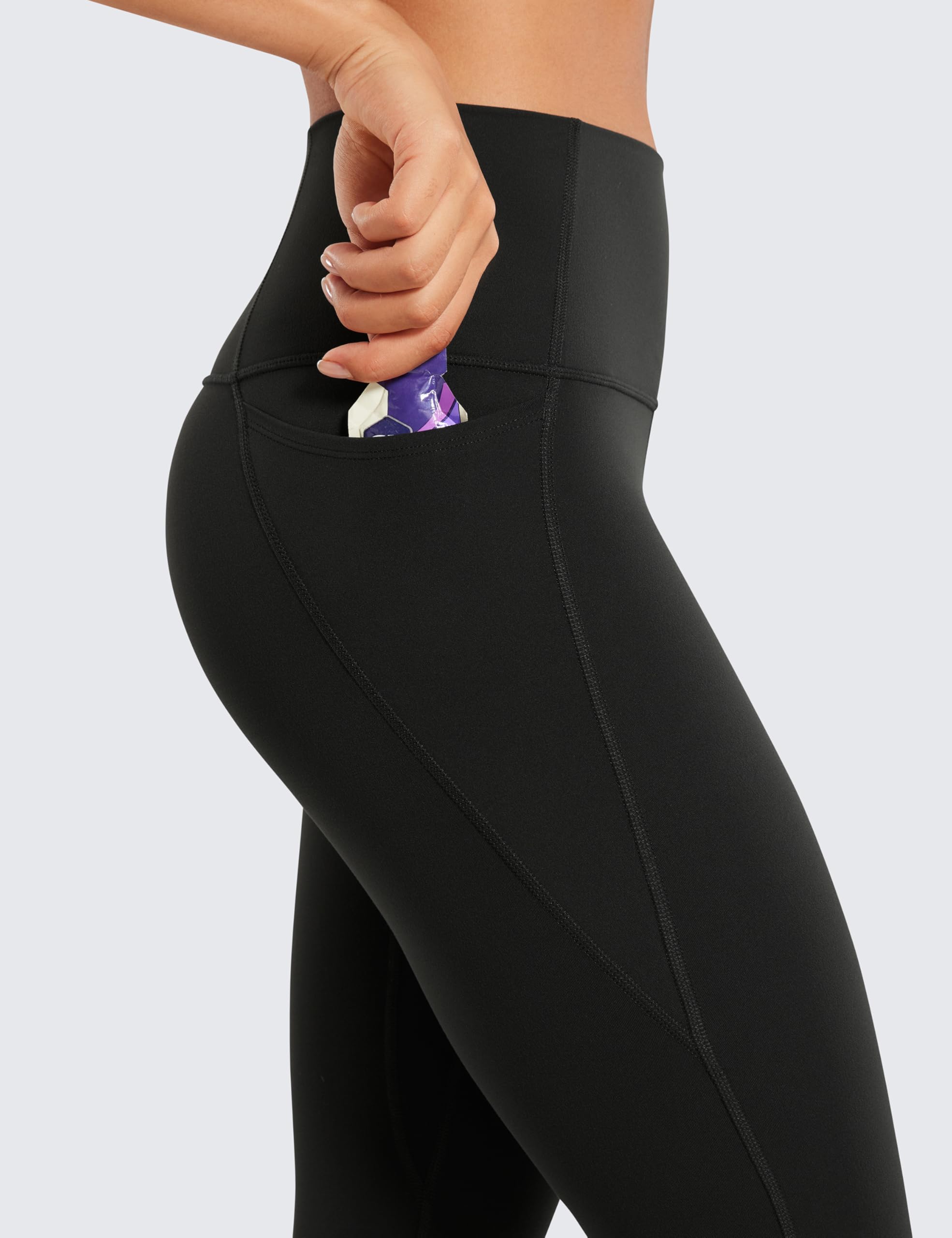 CRZ YOGA Women's High Waisted Butterluxe Workout Capri Leggings with Pockets - 21 Inch Gym Athletic Yoga Pants for Running, Pilates & Lounge Wear