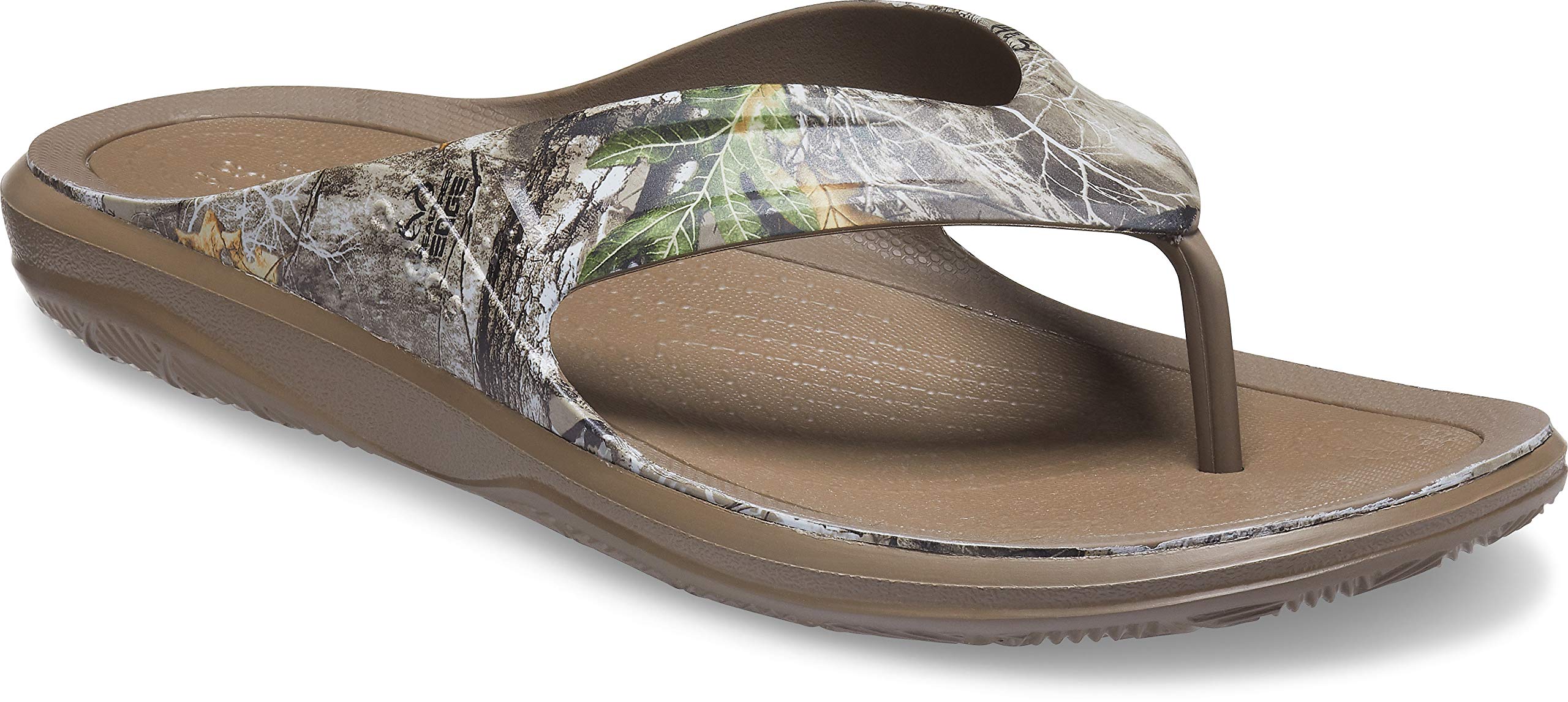 Crocs Men's Santa Cruz Canvas Flip Flops - Comfortable Slip-On Sandals for Men | Beach, Pool & Casual Summer Wear