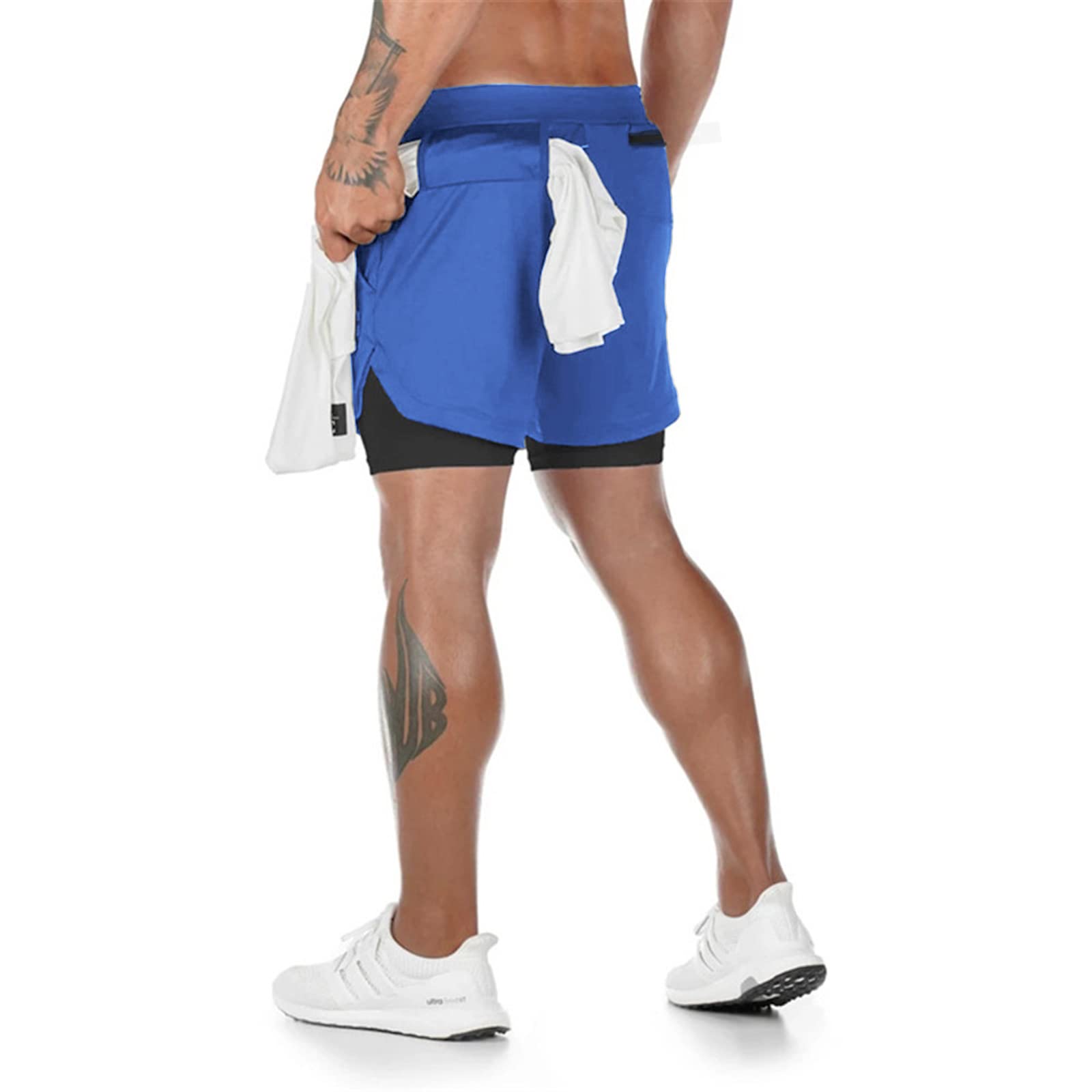 Surenow Men's 2-in-1 Running Shorts with Liner - 7