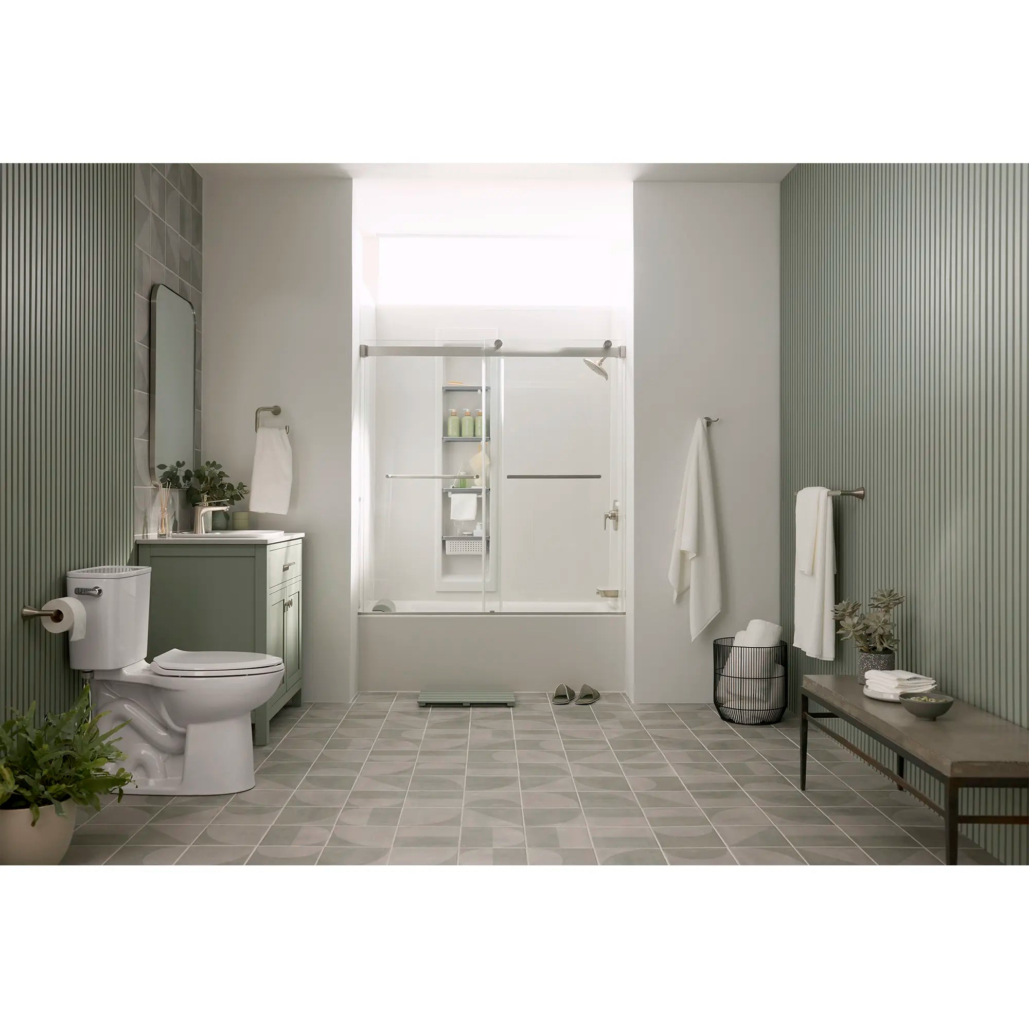 Aspirations Single Handle Bathroom Faucet - 1.2 GPM Water-Saving Design with Lever Handle - Perfect for Modern Vanities & Small Bathrooms