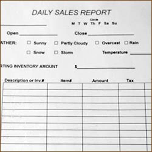 Daily Sales Log Book - 50 Pack - Business & Retail Transaction Tracking for Small Business, Retail Stores & Market Vendors - Perfect for Inventory Management & Sales Records