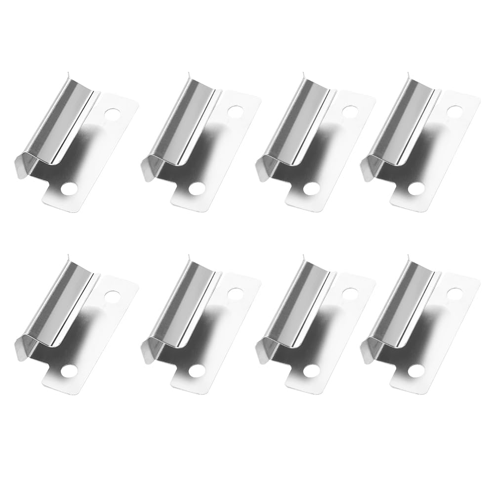 Premium 3D Printer Bed Clips - 7MM Stainless Steel Ender 3 Glass Bed Clamps (8-Pack) - Secure Printing for Ender 3/Pro/V2, Creality & More - Perfect for ABS, PLA, PETG Filament Printing