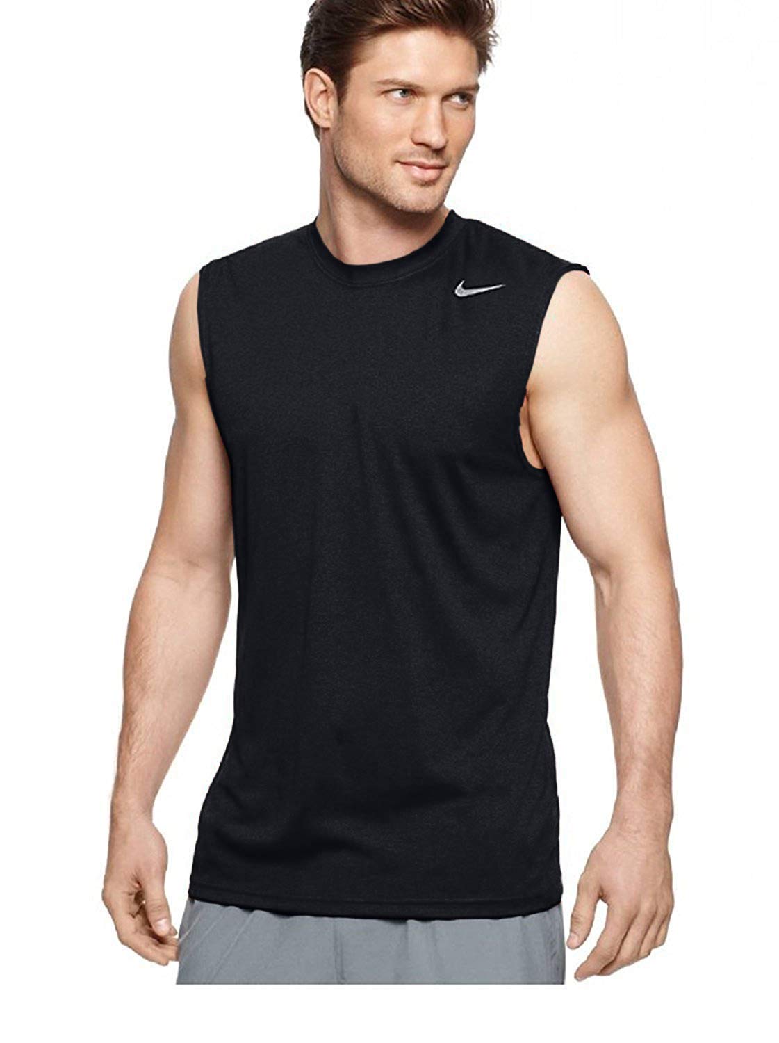 Nike Men's Legend Sleeveless Workout Shirt - Moisture-Wicking Gym Tee for Running, Training & Basketball